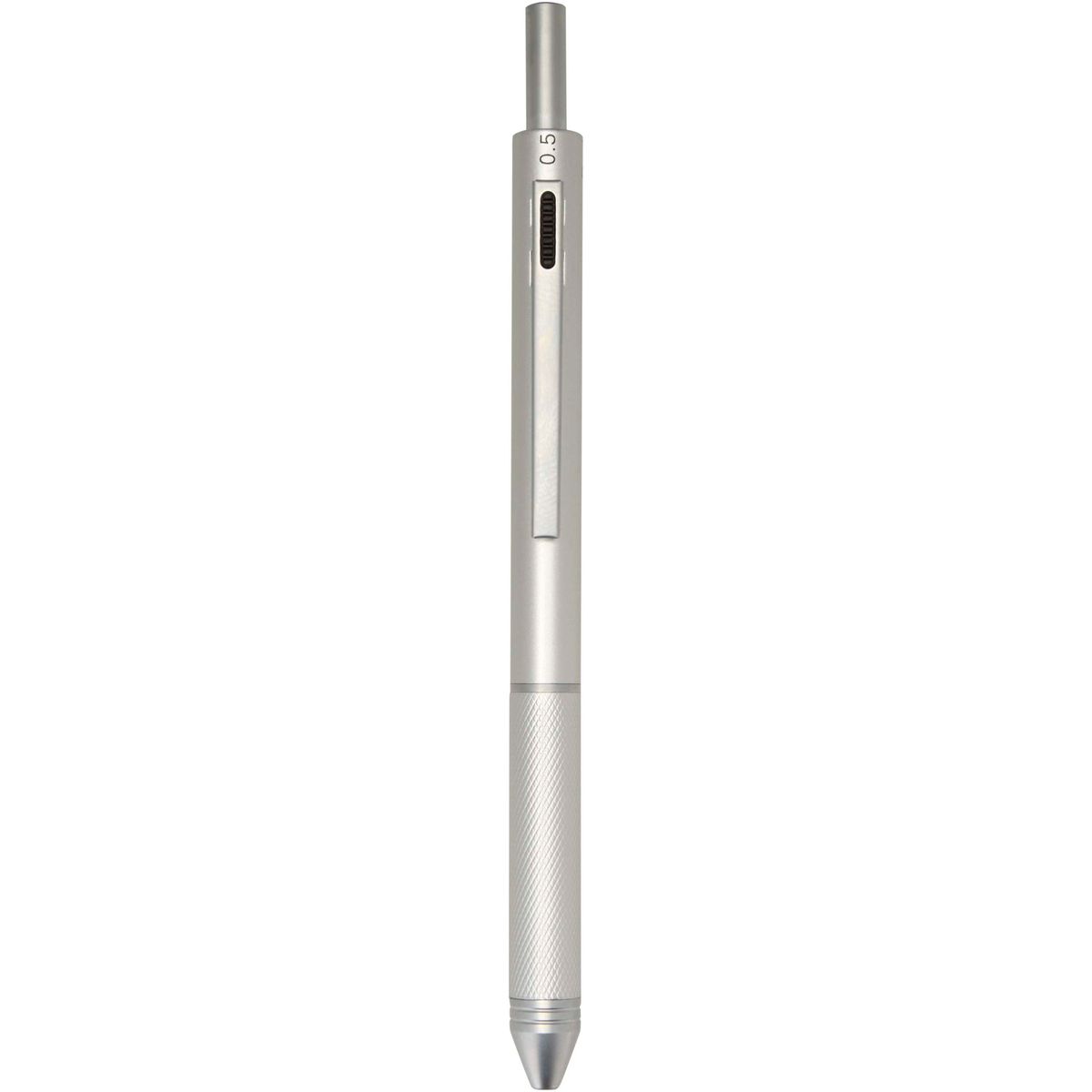 Penne a sfera 4 in 1 in acciaio inox riciclato con 3 colori di inchiostro e portamine