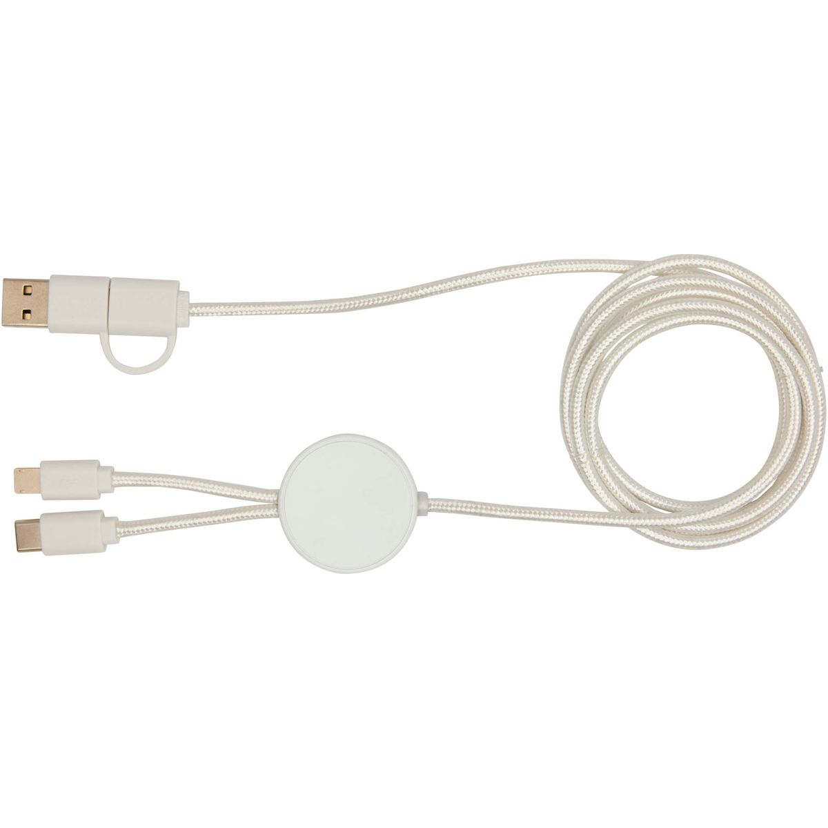 Cavi di ricarica rapida 5 in 1 da 150 cm, 27 W, in plastica riciclata