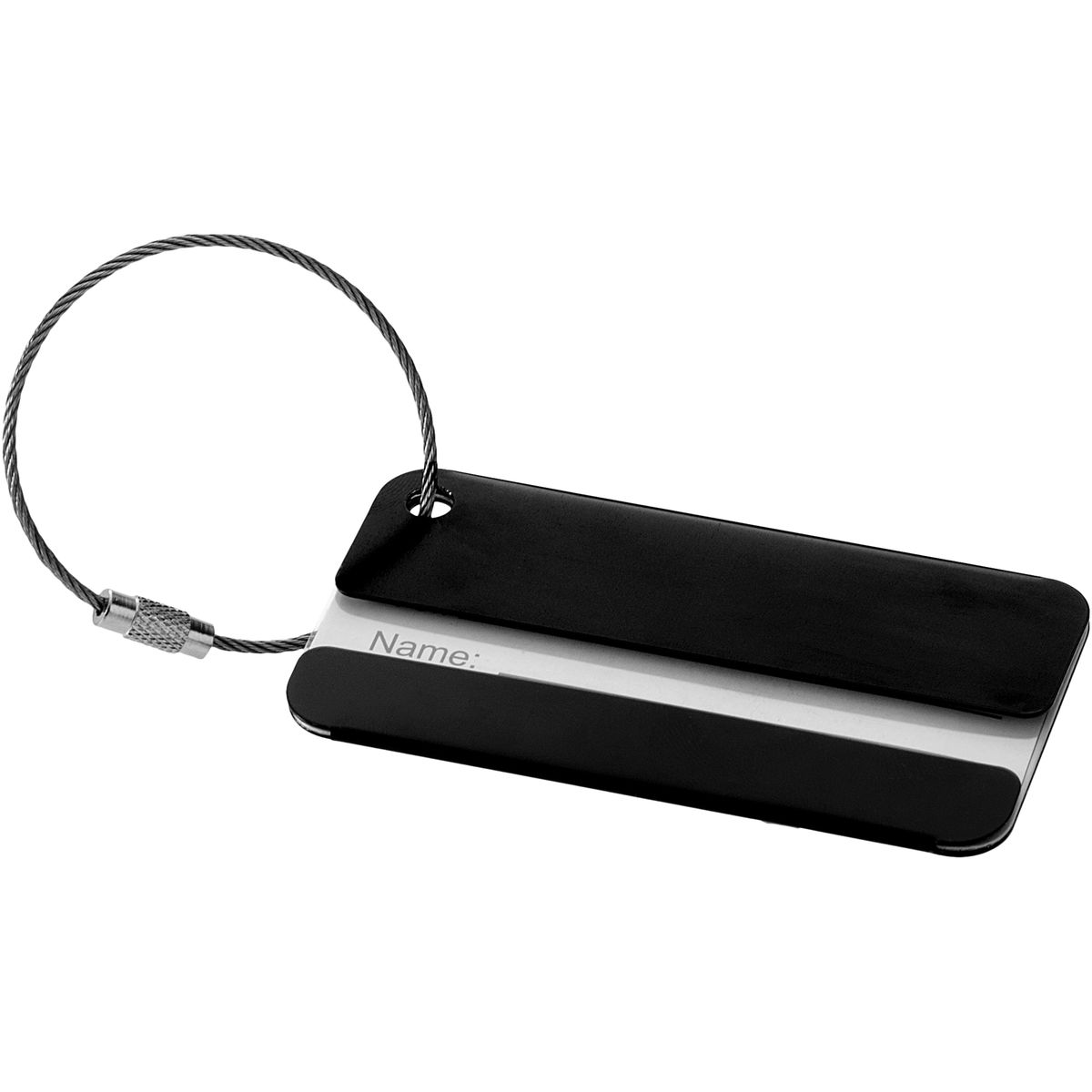 Etichette per bagagli in alluminio 8 x 4 cm