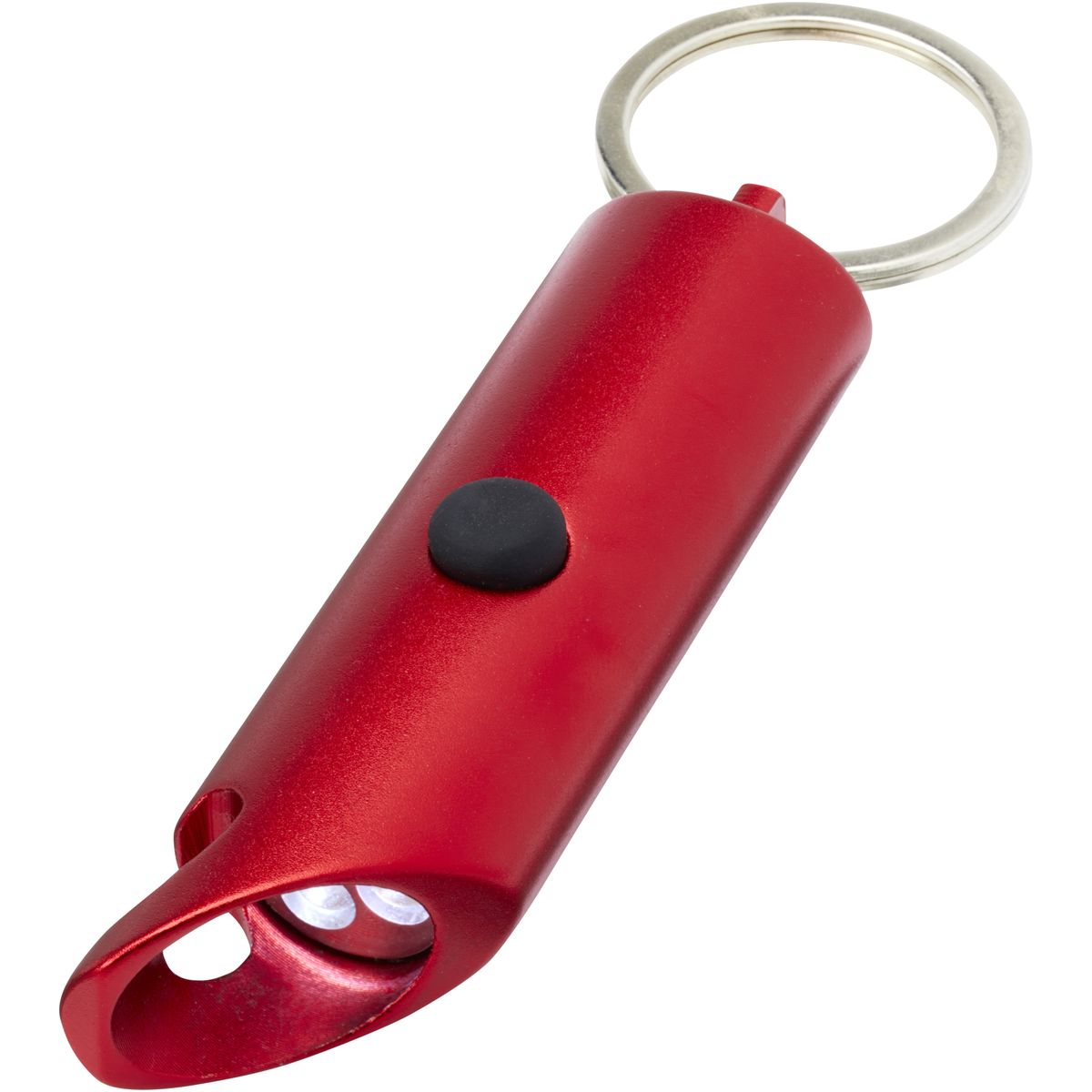 Portachiavi in alluminio con luce LED e apribottiglie