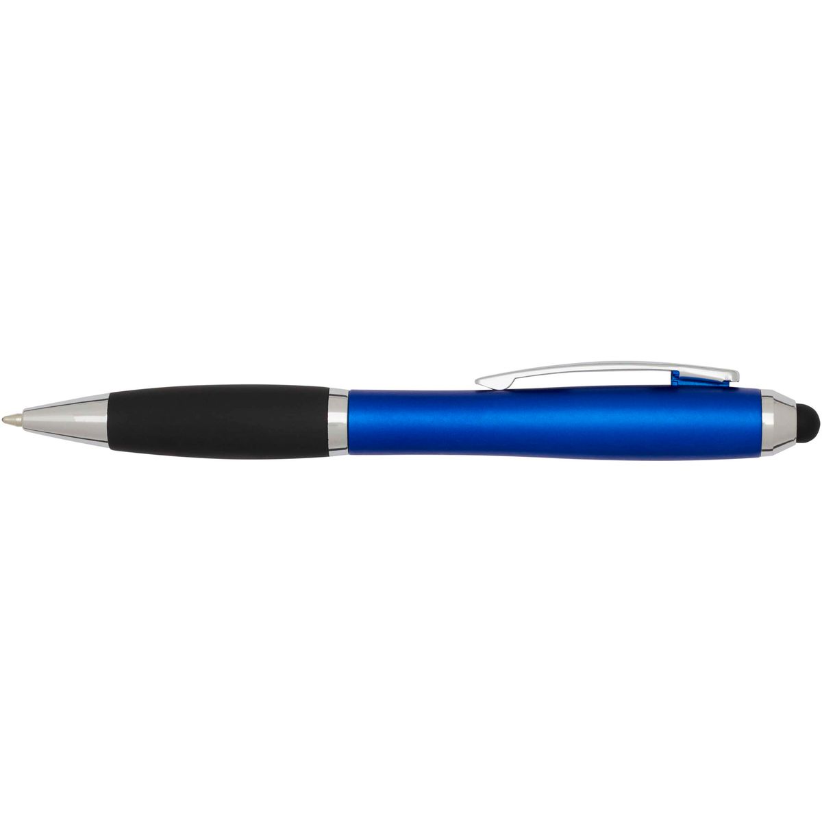 Penne a sfera con stylus in plastica riciclata, inchiostro nero
