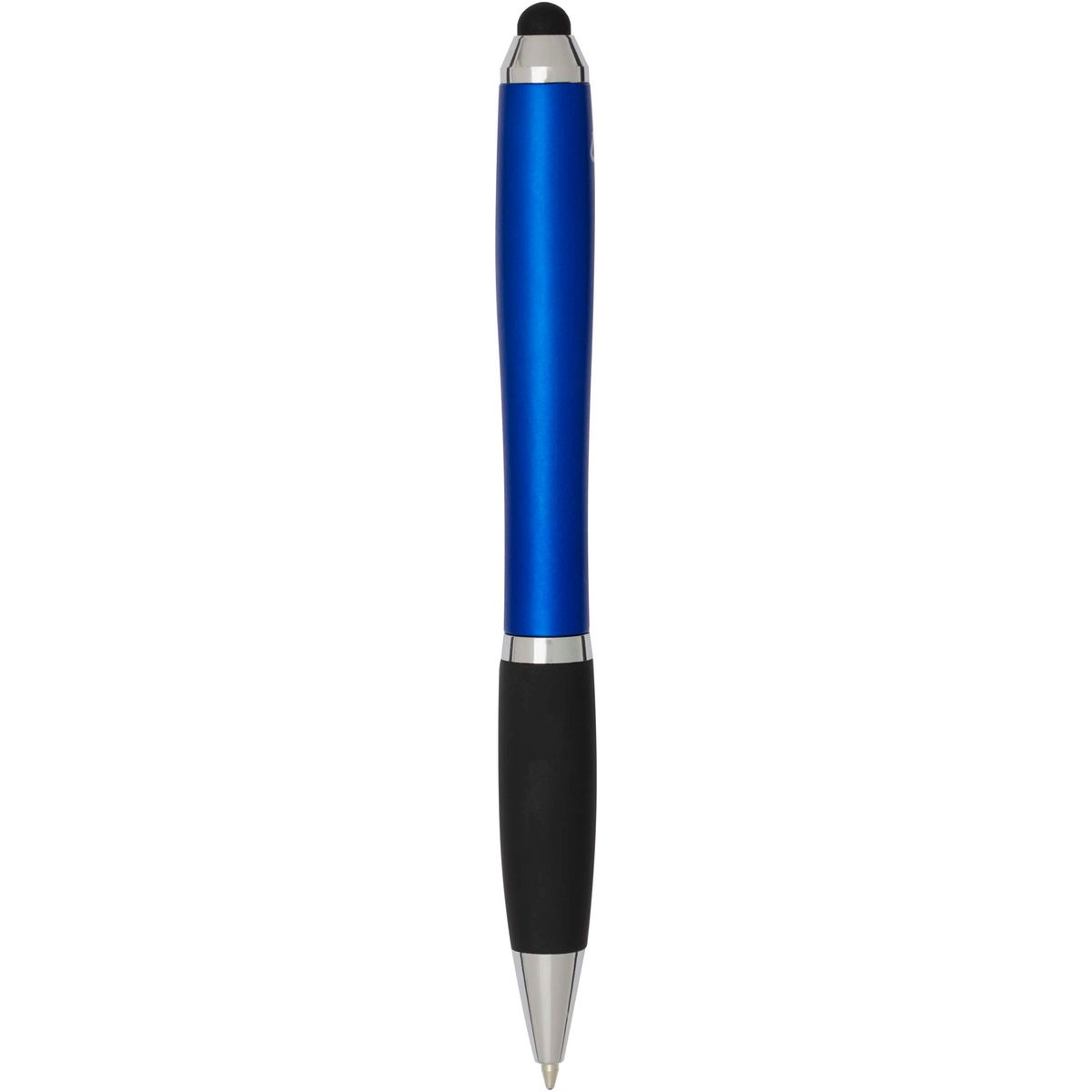 Penne a sfera con stylus in plastica riciclata, inchiostro nero