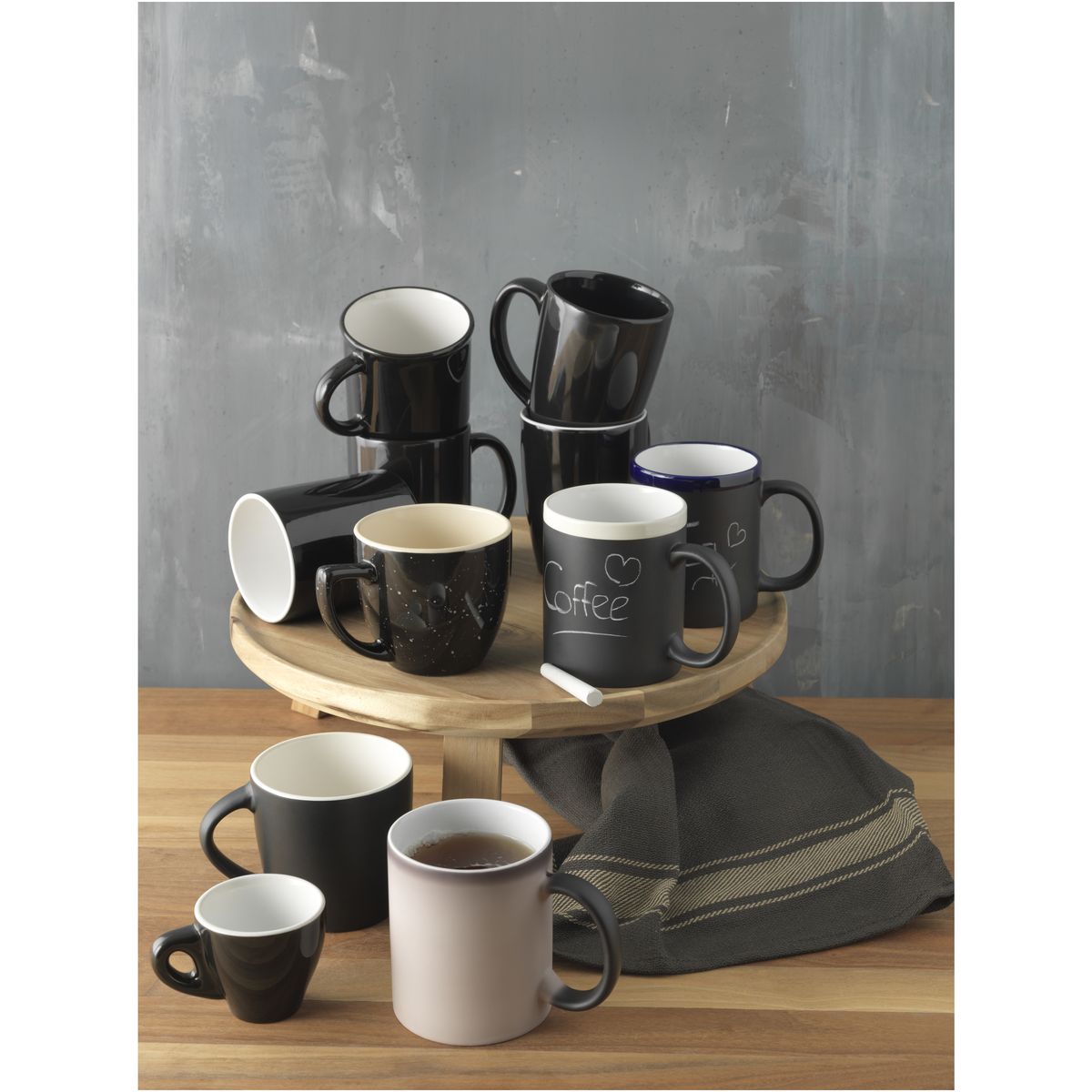 Tazze in ceramica scrivibili da 330 ml con gessetto