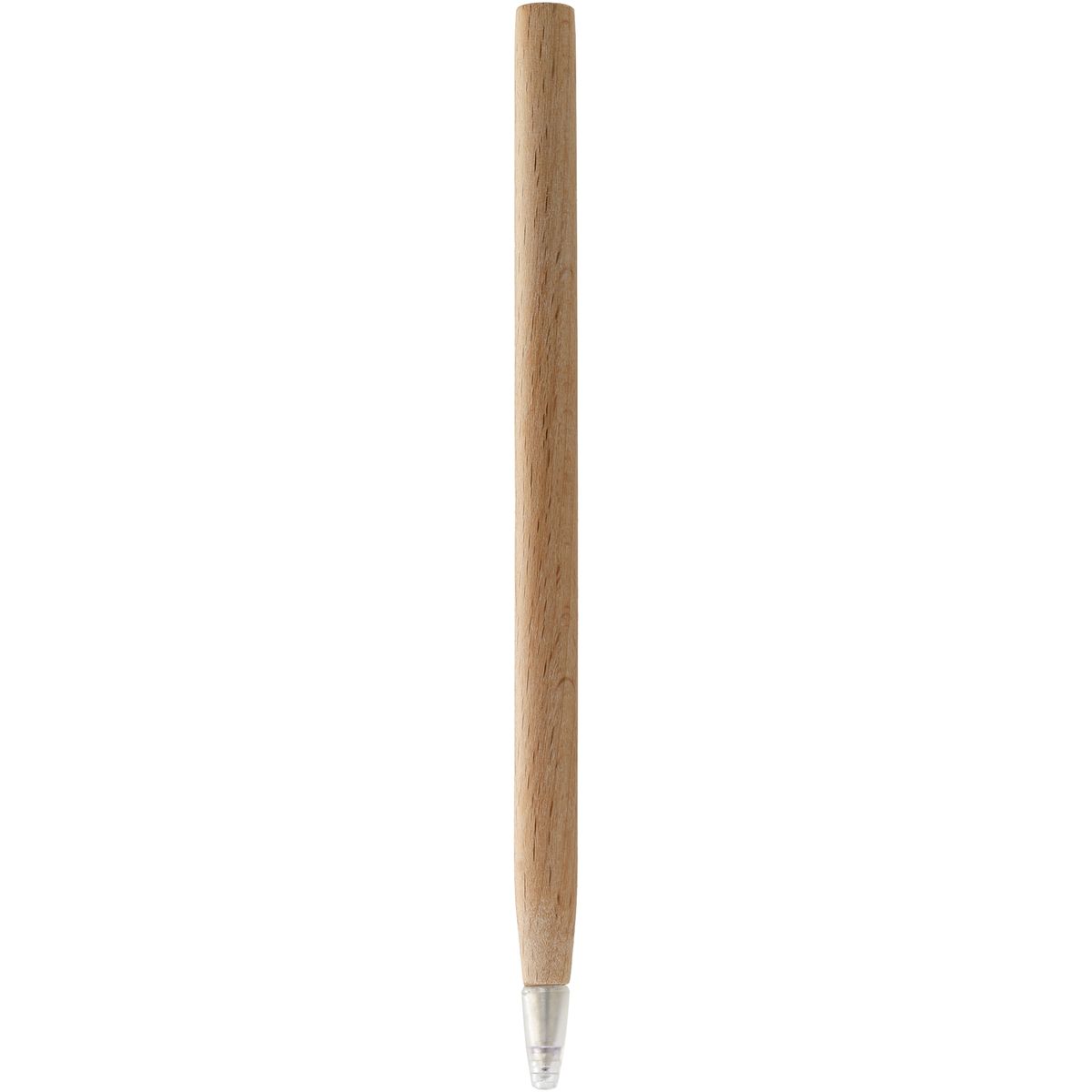 Penne a sfera in legno di faggio con cappuccio rimovibile, inchiostro nero