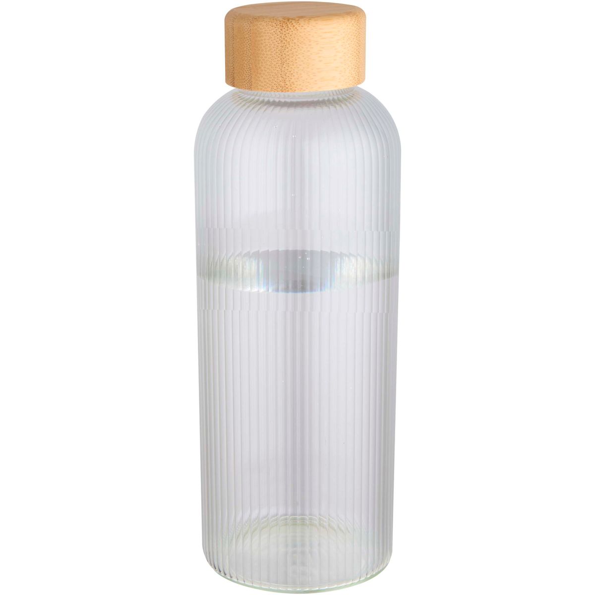 Bottiglie in vetro borosilicato con coperchio in bambù