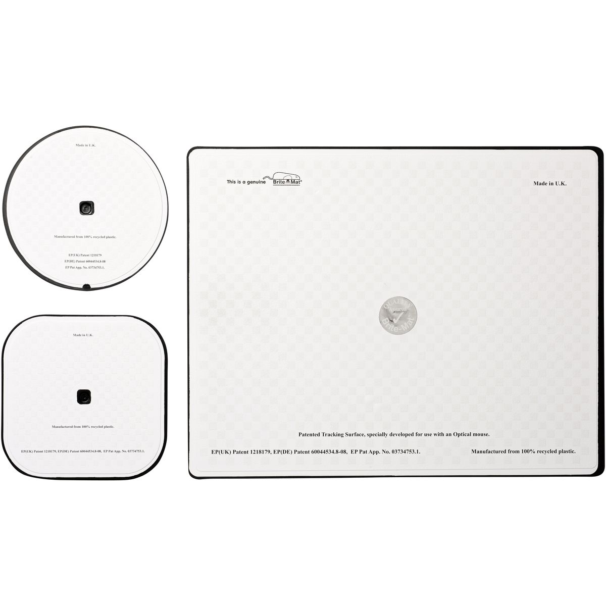 Set combinati con tappetino per mouse, sottobicchiere quadrato e rotondo