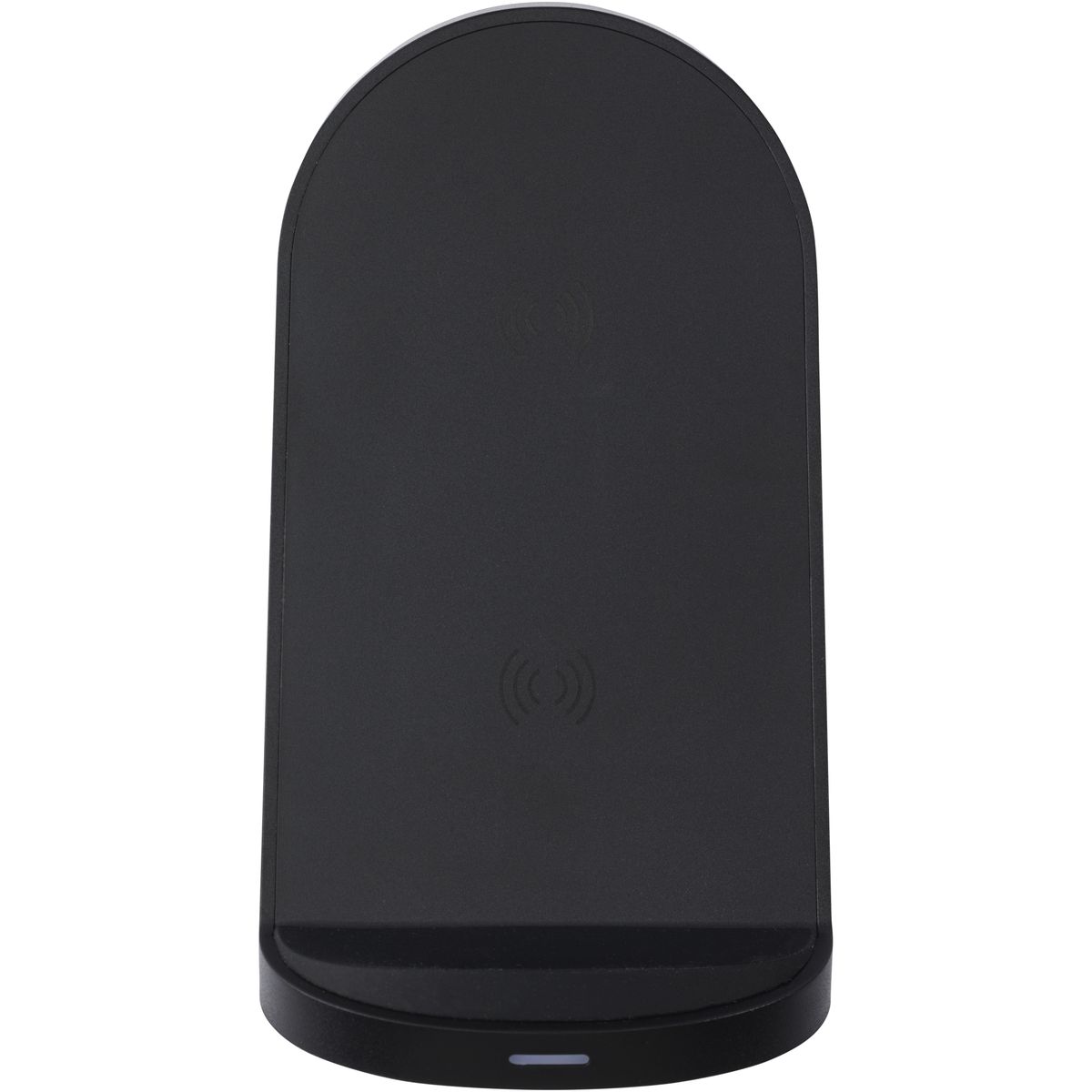 Caricabatterie wireless da 15 W con doppia bobina in plastica riciclata