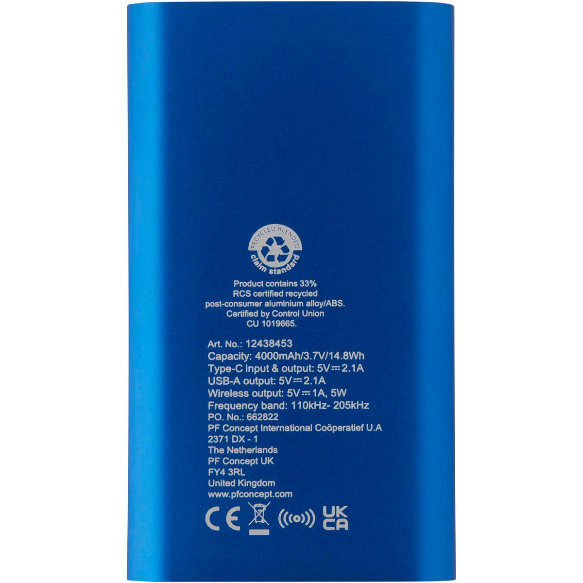Power bank wireless da 4000 mAh
