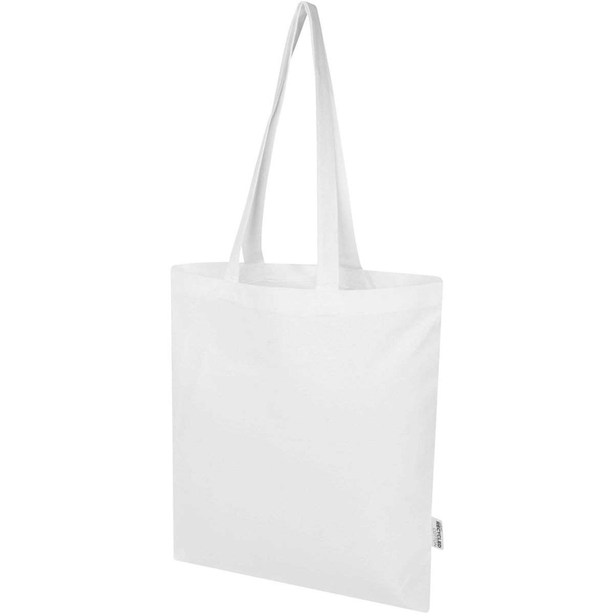 Shopper in cotone e poliestere riciclati, 180 g/m², 7 litri