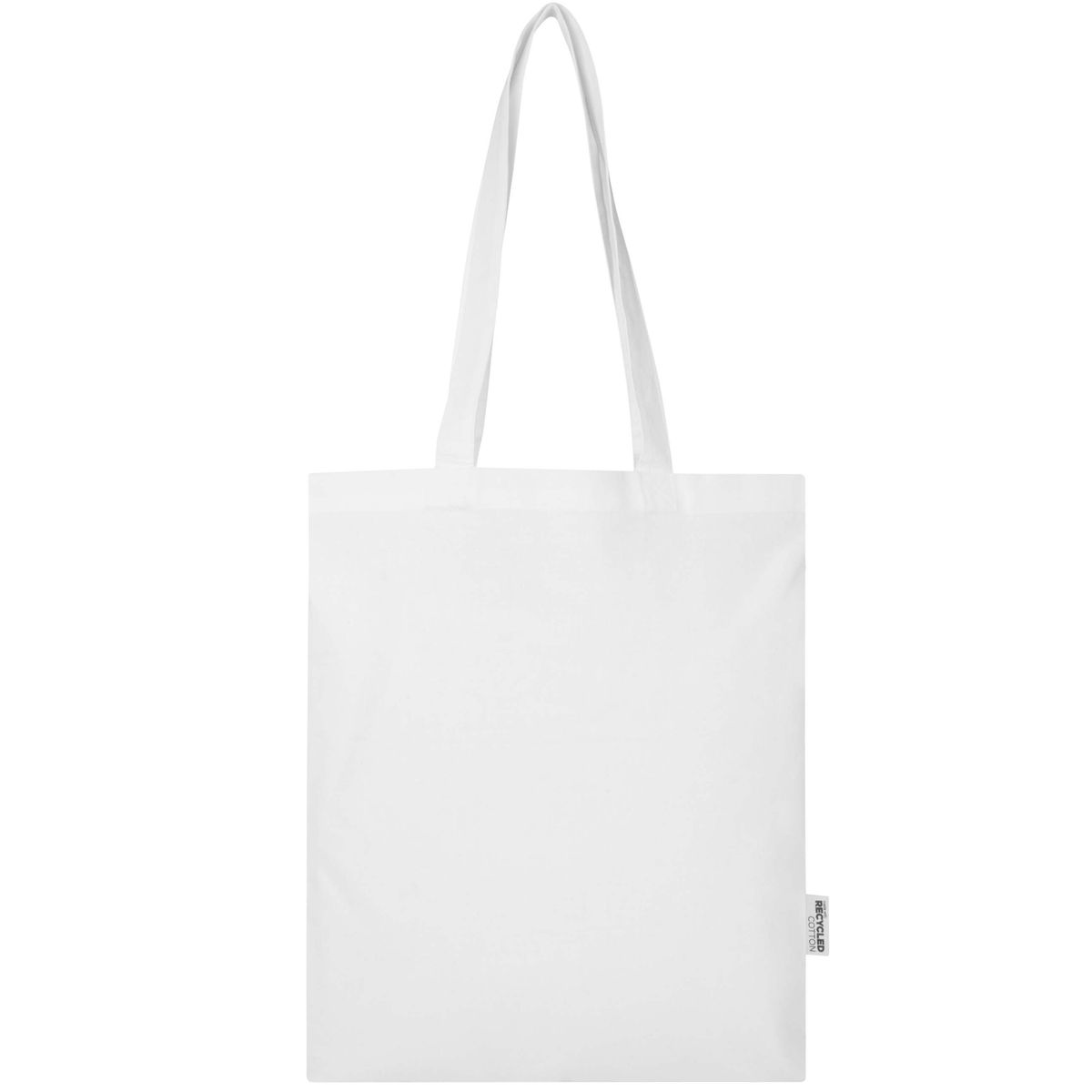 Shopper in cotone e poliestere riciclati, 180 g/m², 7 litri