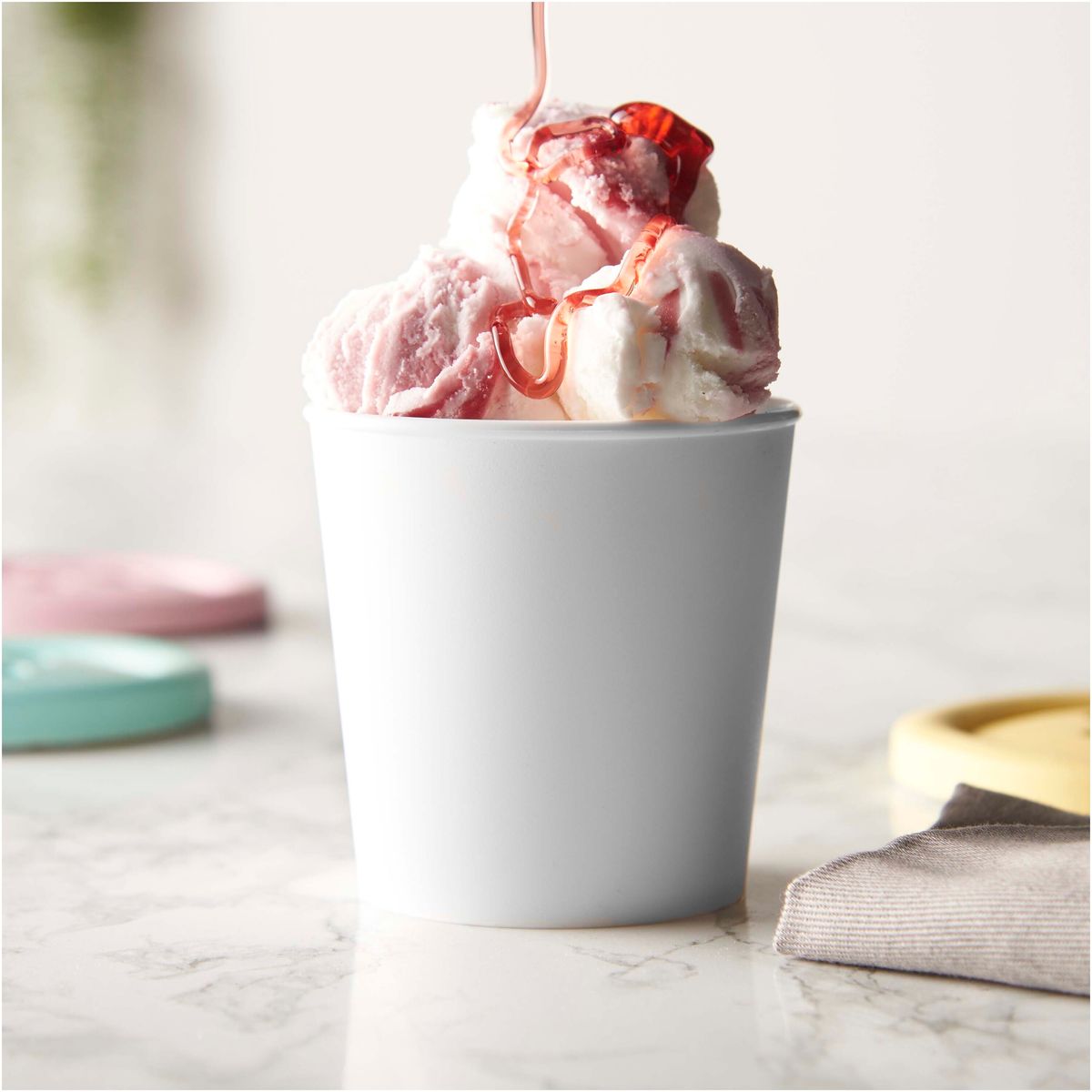 Bicchieri in plastica a parete singola da 200 ml