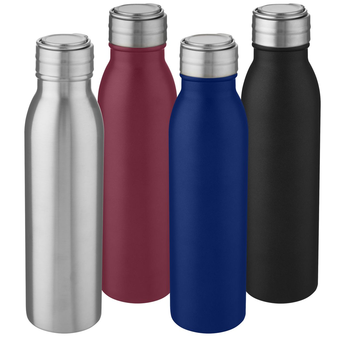 Borracce in acciaio inox a parete singola da 700 ml con anello in metallo