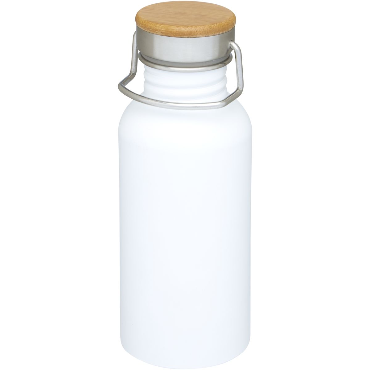 Borracce a parete singola in acciaio inox da 550 ml con dettaglio in bambù