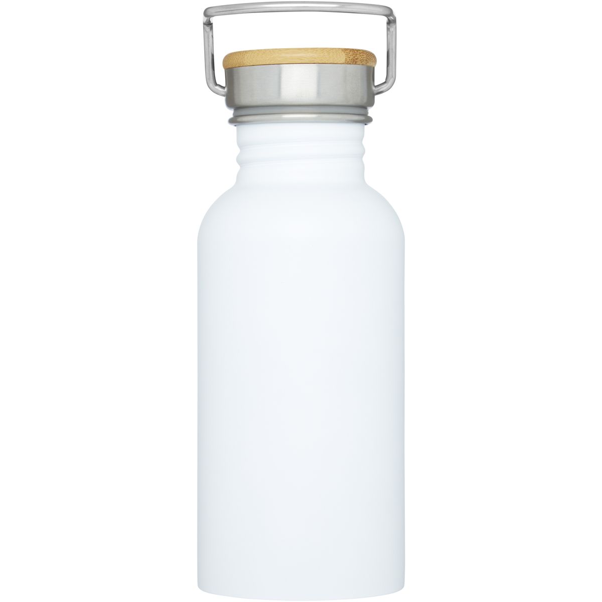 Borracce a parete singola in acciaio inox da 550 ml con dettaglio in bambù