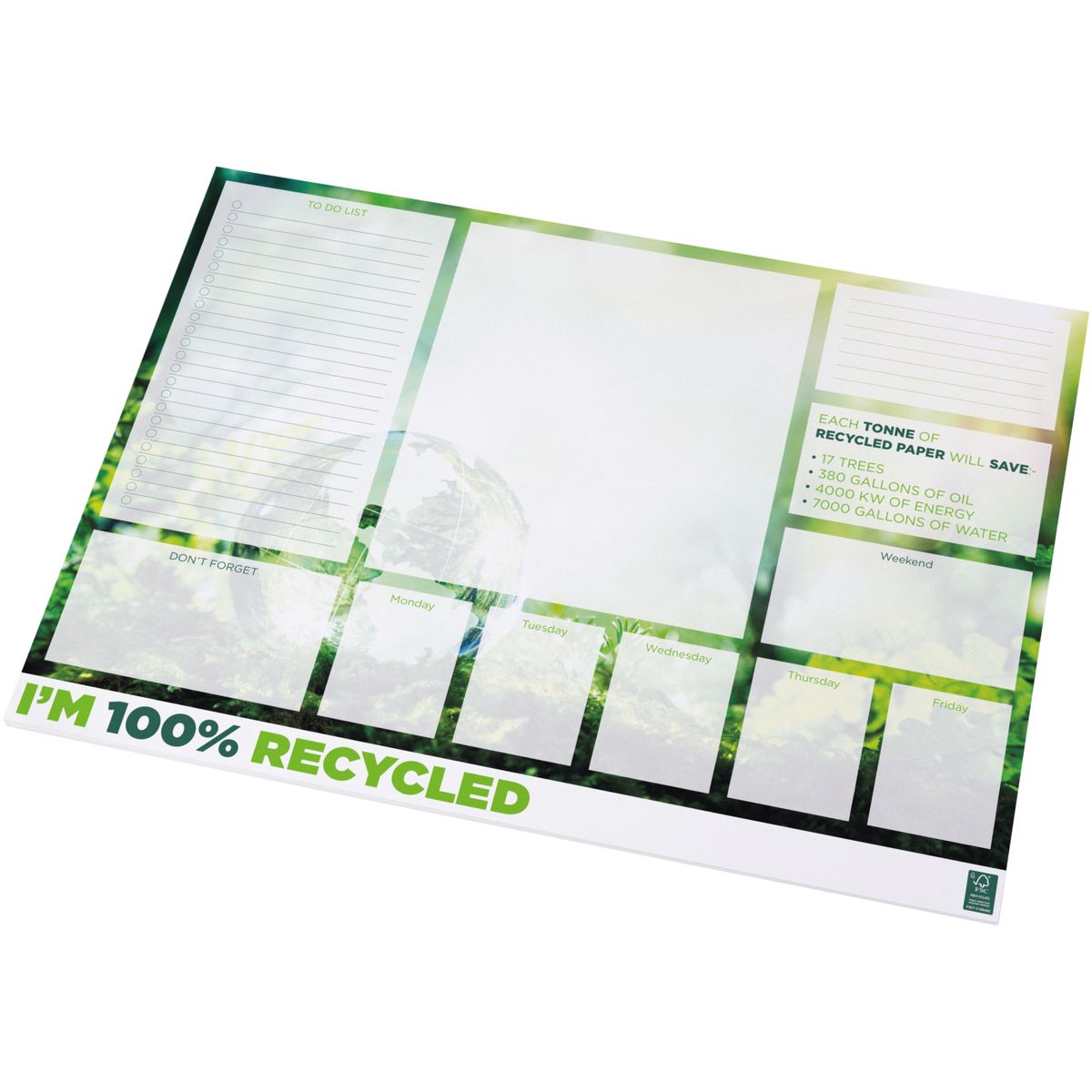 Block notes A2 riciclati, 80 g/m²