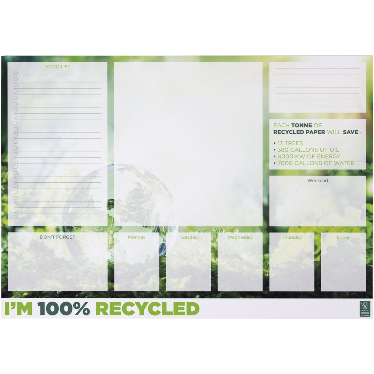 Block notes A2 riciclati, 80 g/m²