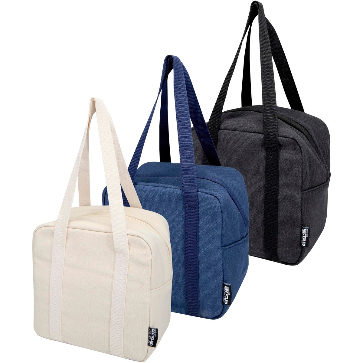 Borse frigo porta pranzo in canvas riciclato, 5 litri