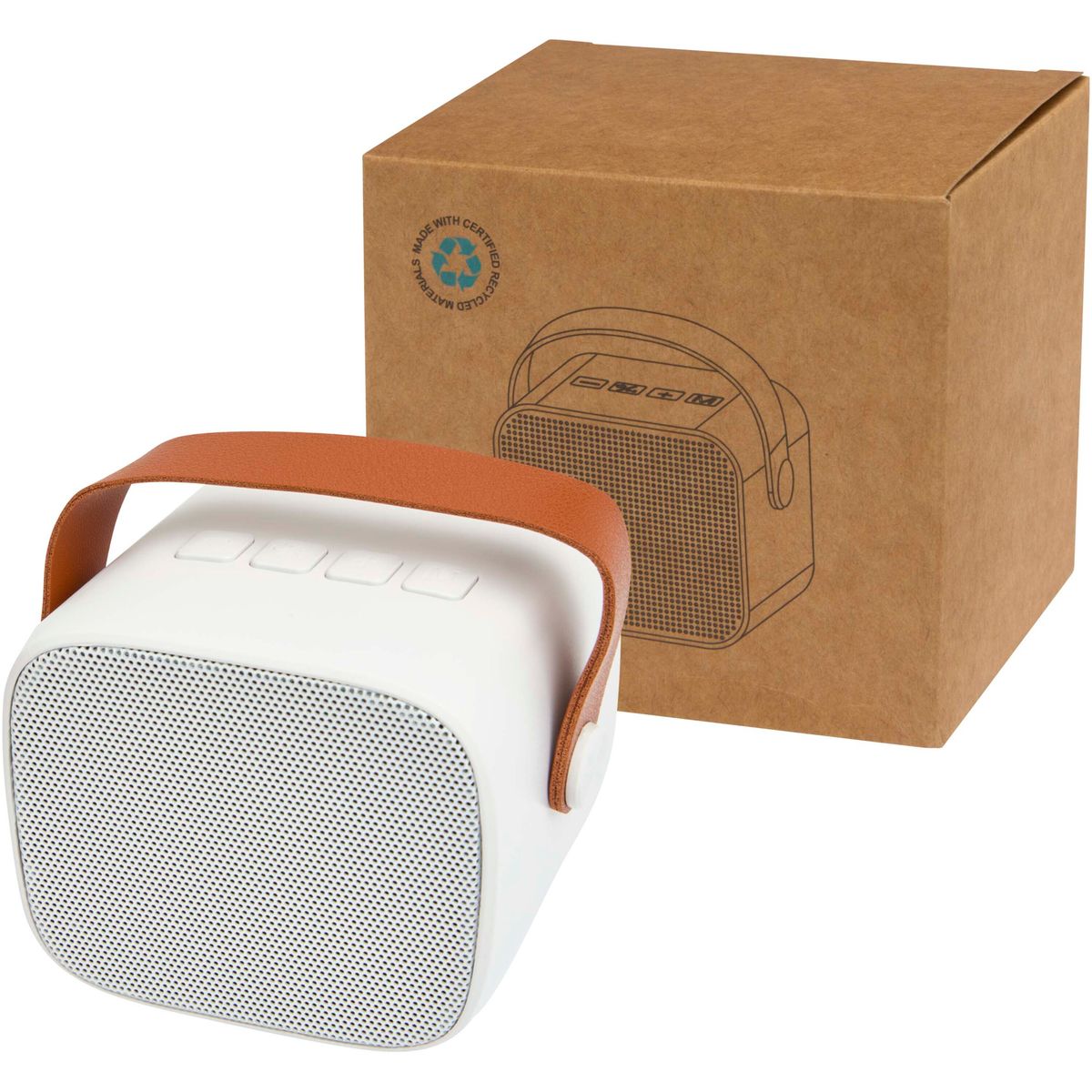 Casse wireless riciclate da 3 W con cinturino in similpelle