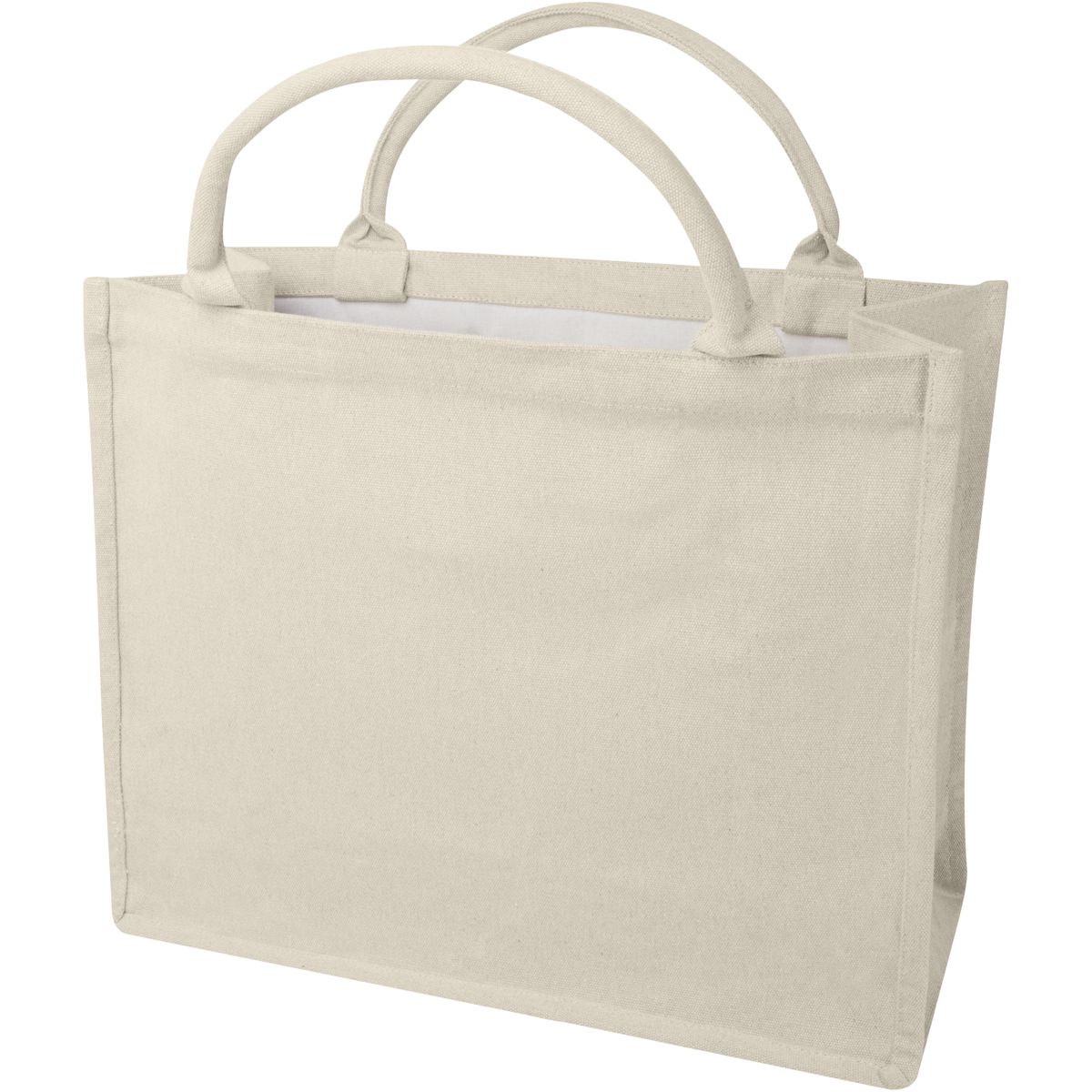 Shopper riciclate con manici corti, 500 g/m²