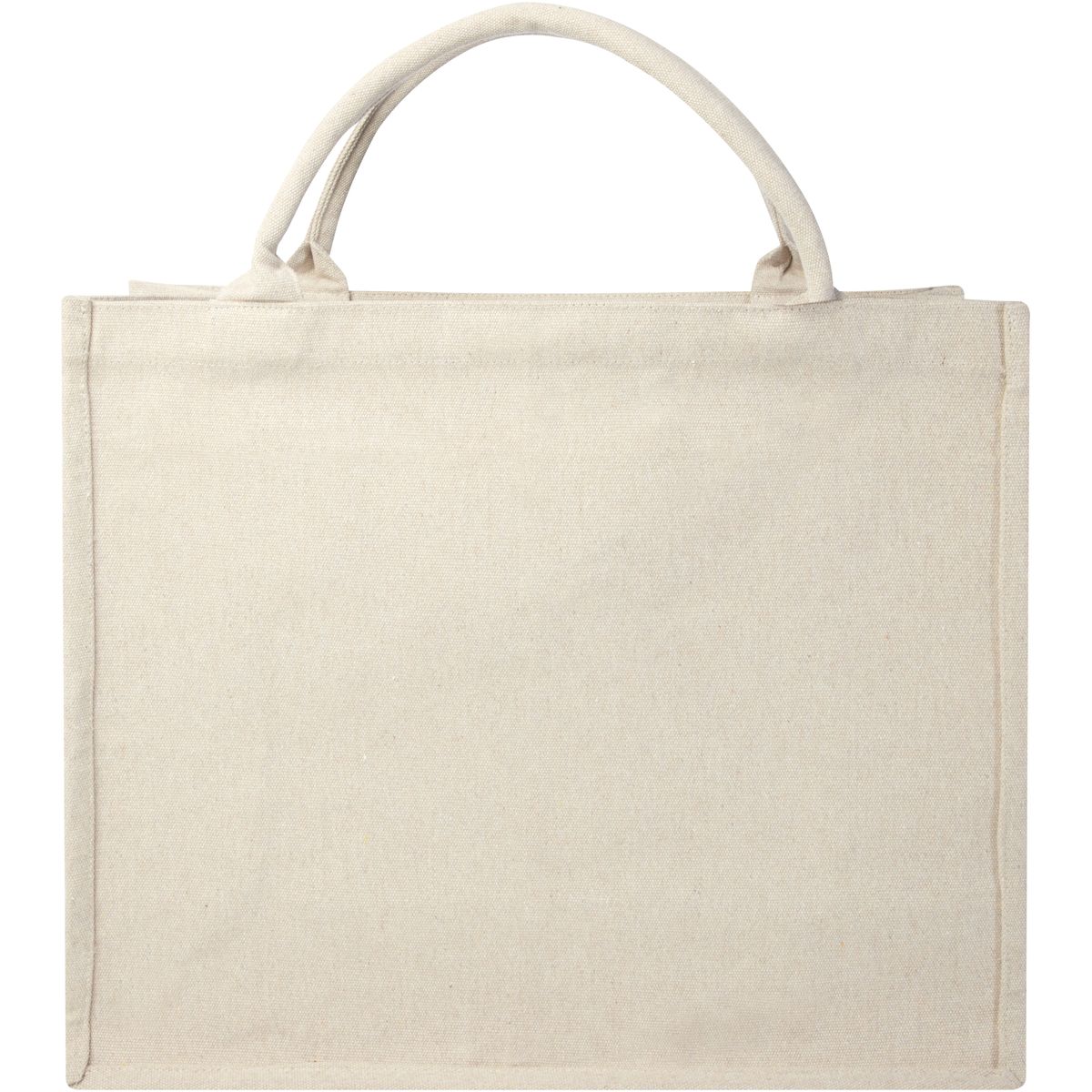 Shopper riciclate con manici corti, 500 g/m²