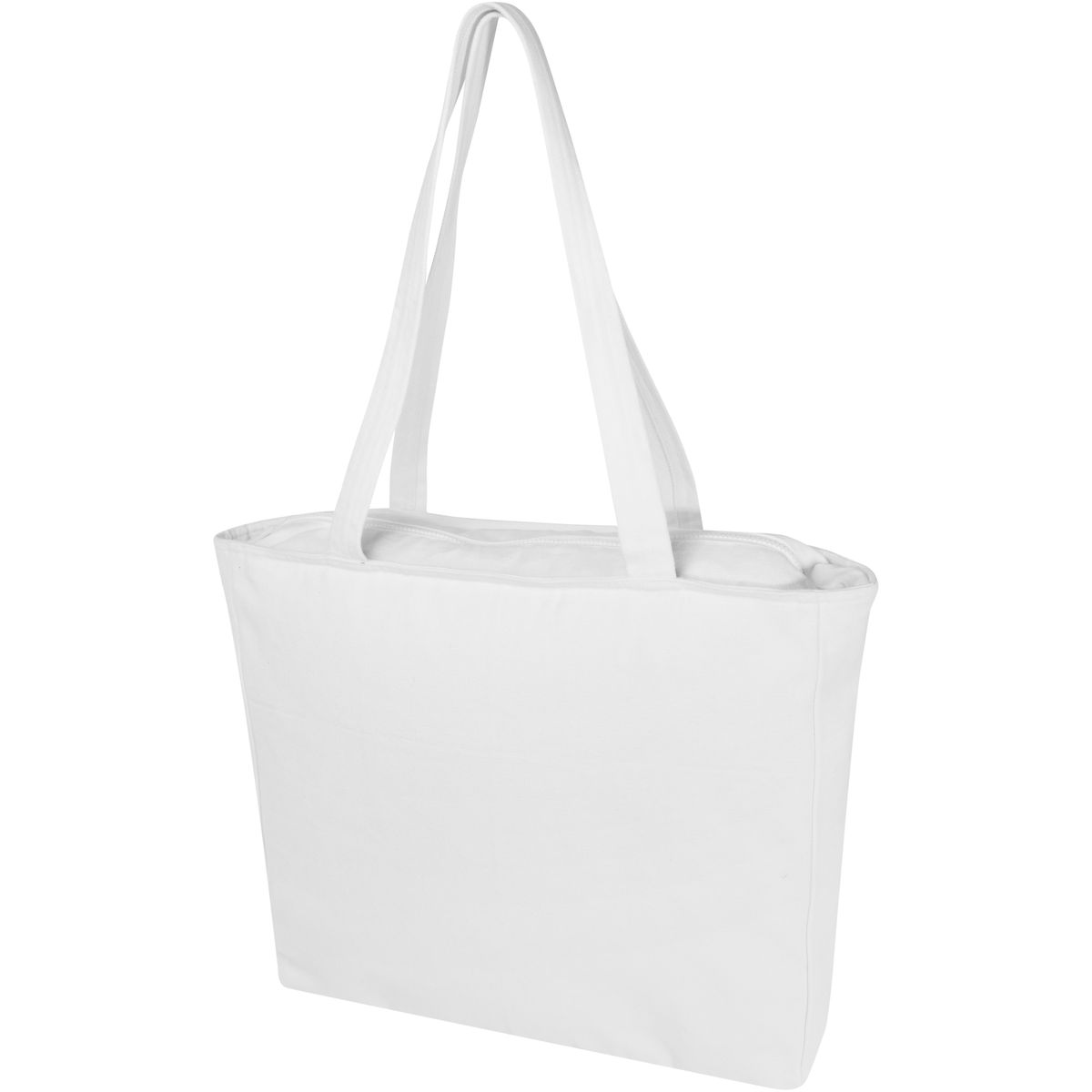 Shopper riciclate con zip, 500 g/m²