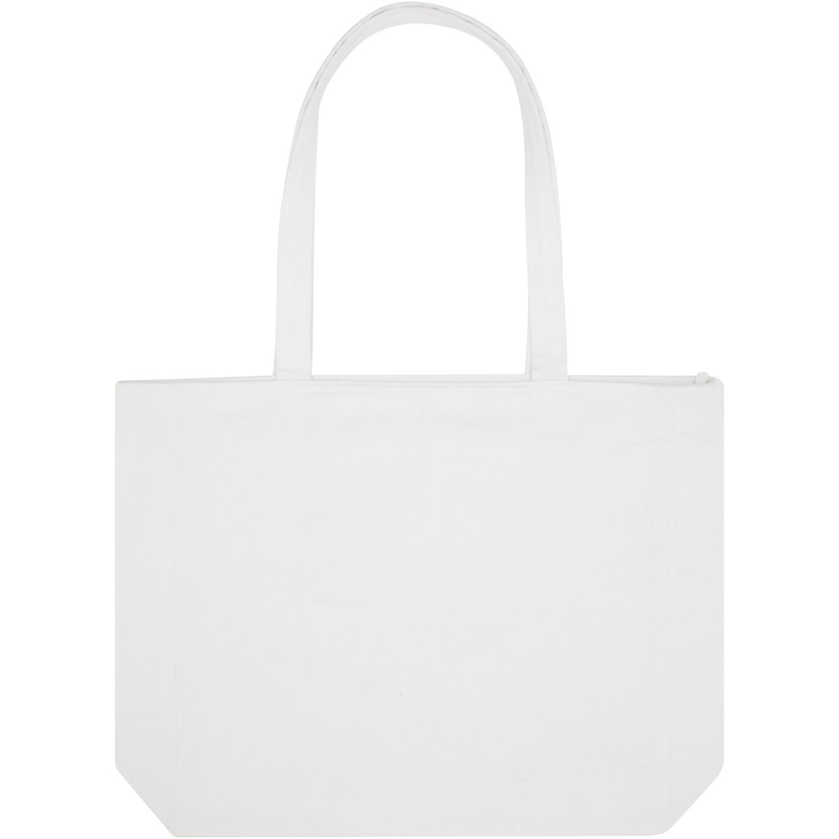 Shopper riciclate con zip, 500 g/m²
