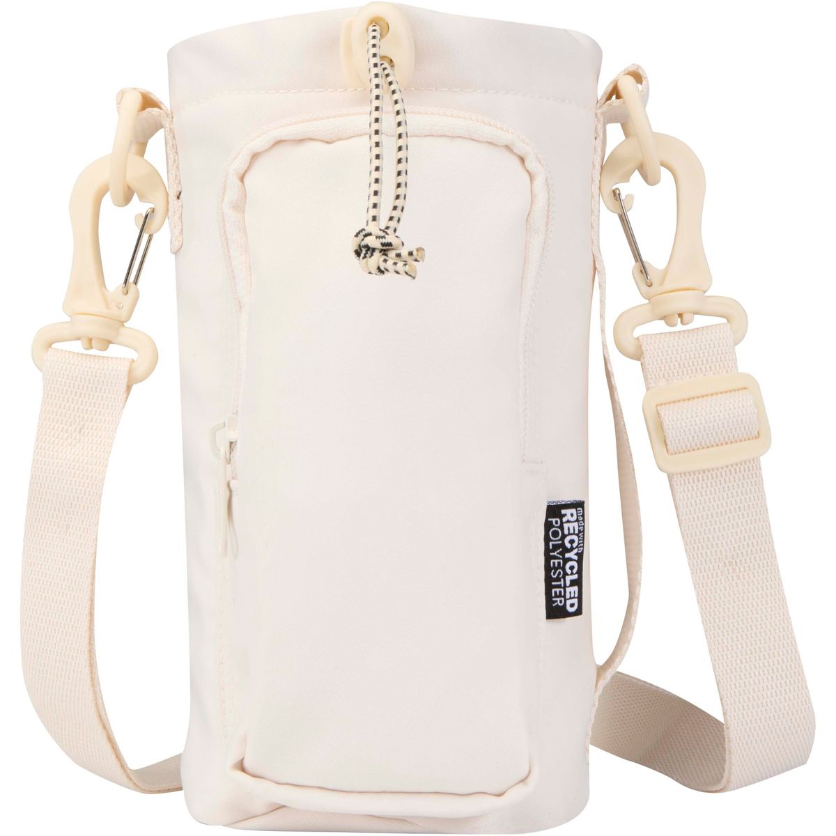 Borse portabottiglia riciclate con chiusura a coulisse, 2 litri