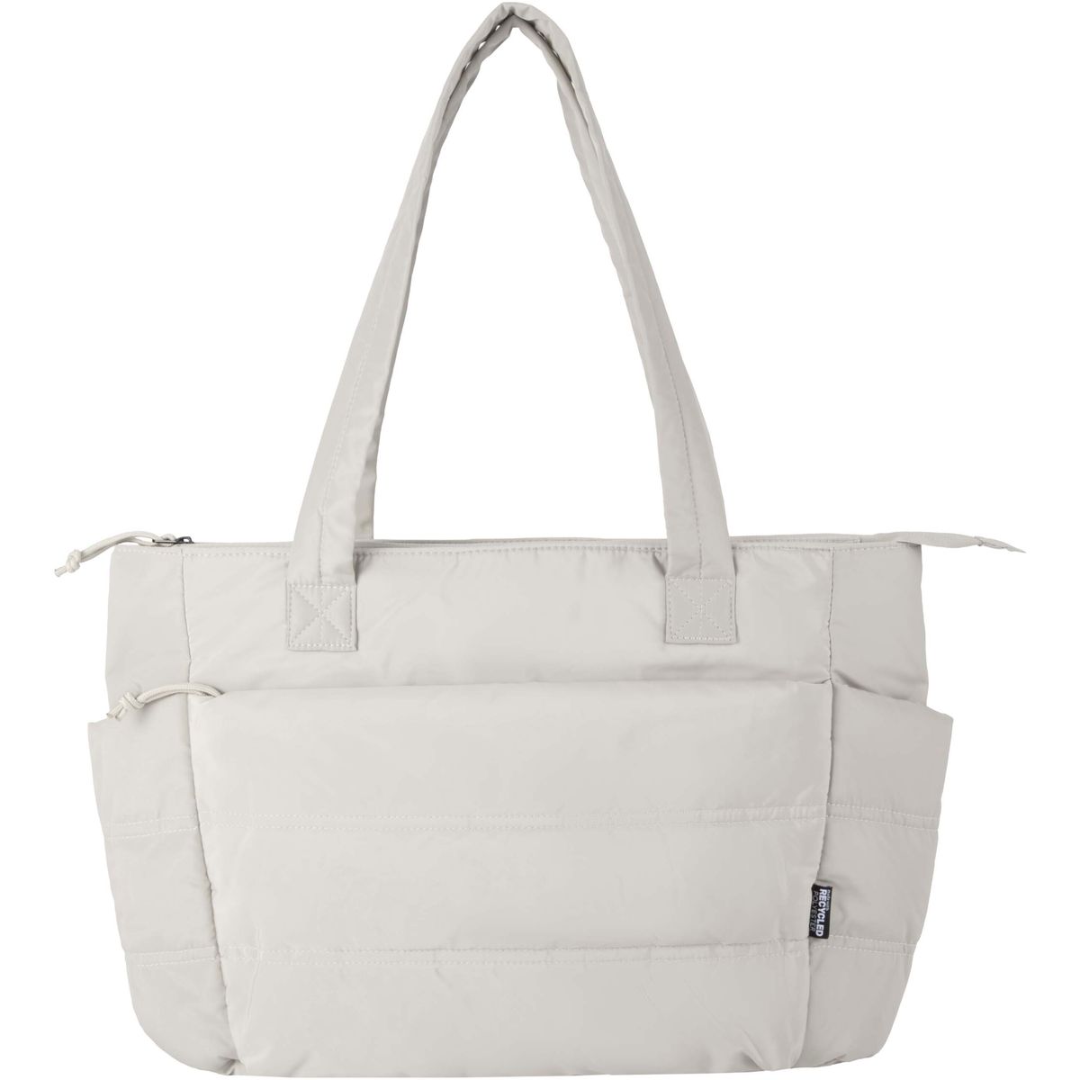Shopper porta PC riciclate in stile puffer, 15,6 pollici, 18 litri