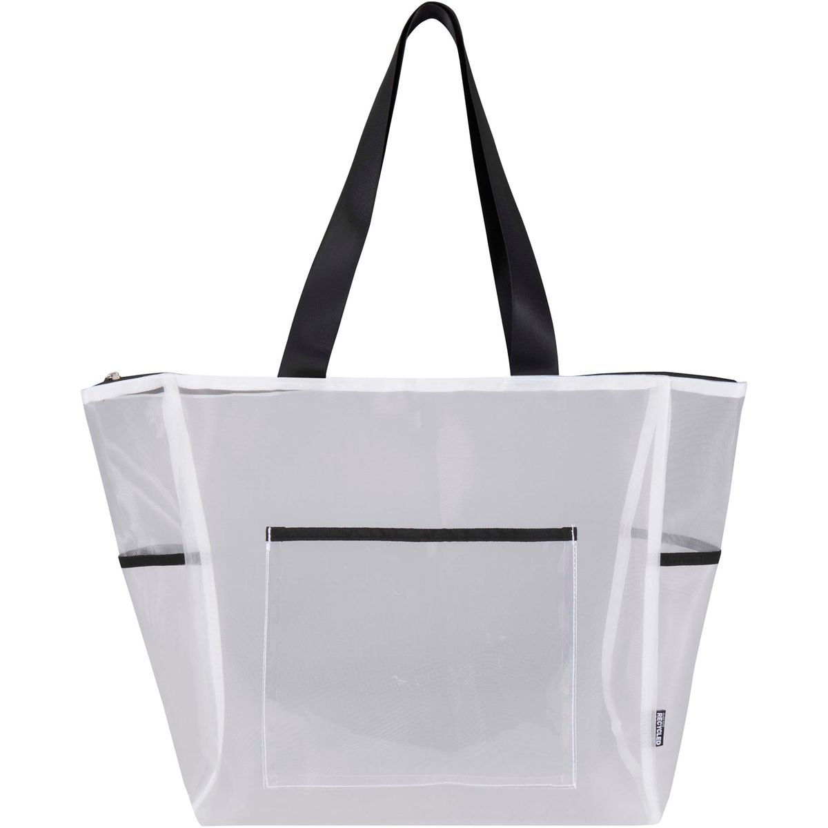 Shopper in rete riciclata con cerniera, 23 litri