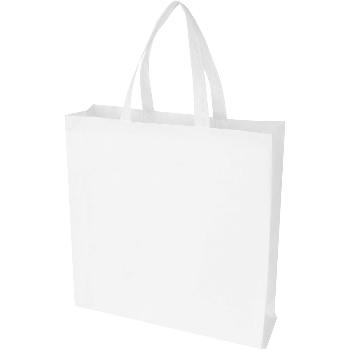 Shopper in tessuto non tessuto riciclato con soffietto, 12 litri