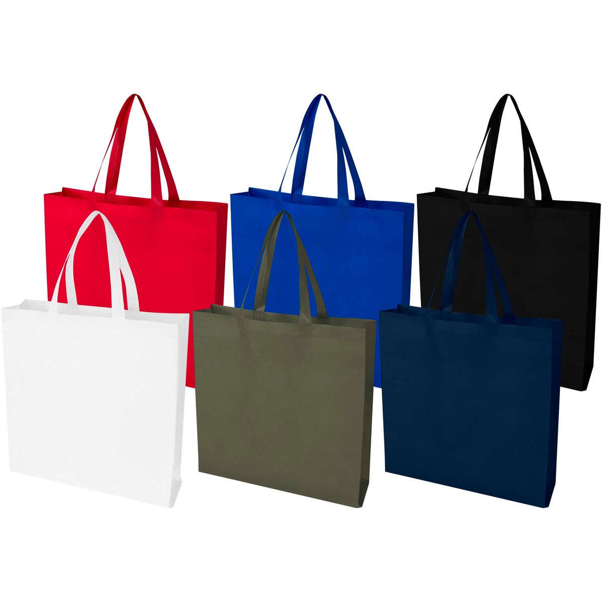 Shopper in tessuto non tessuto riciclato con soffietto, 12 litri
