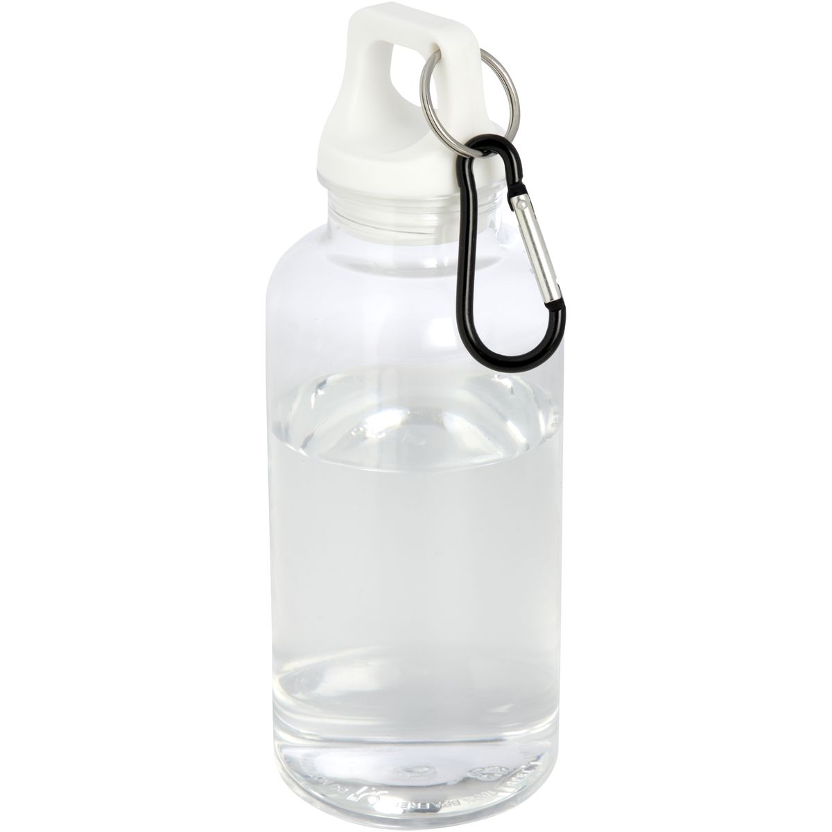 Borracce in PET riciclato da 400 ml con moschettone