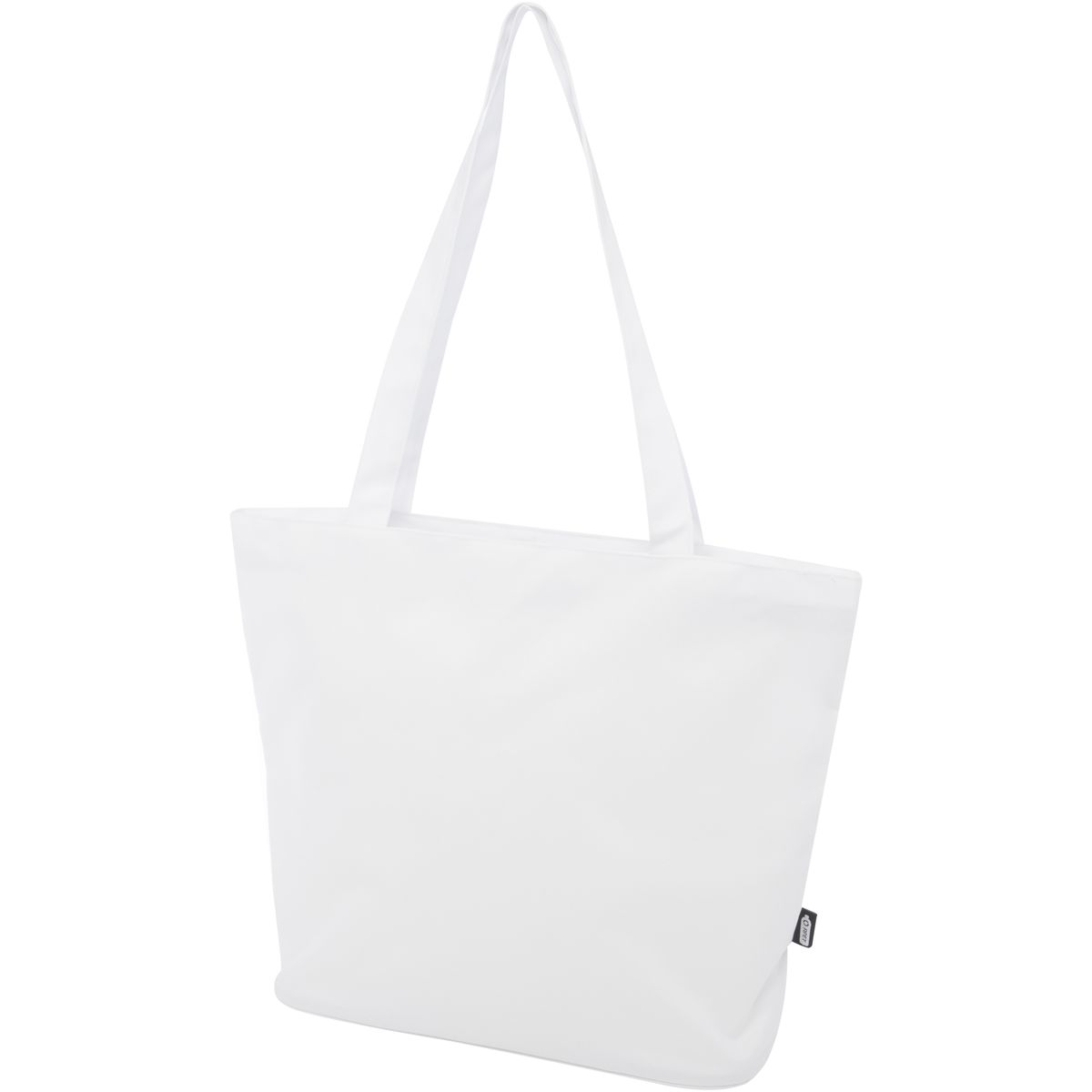 Shopper in poliestere riciclato con cerniera, 20 litri
