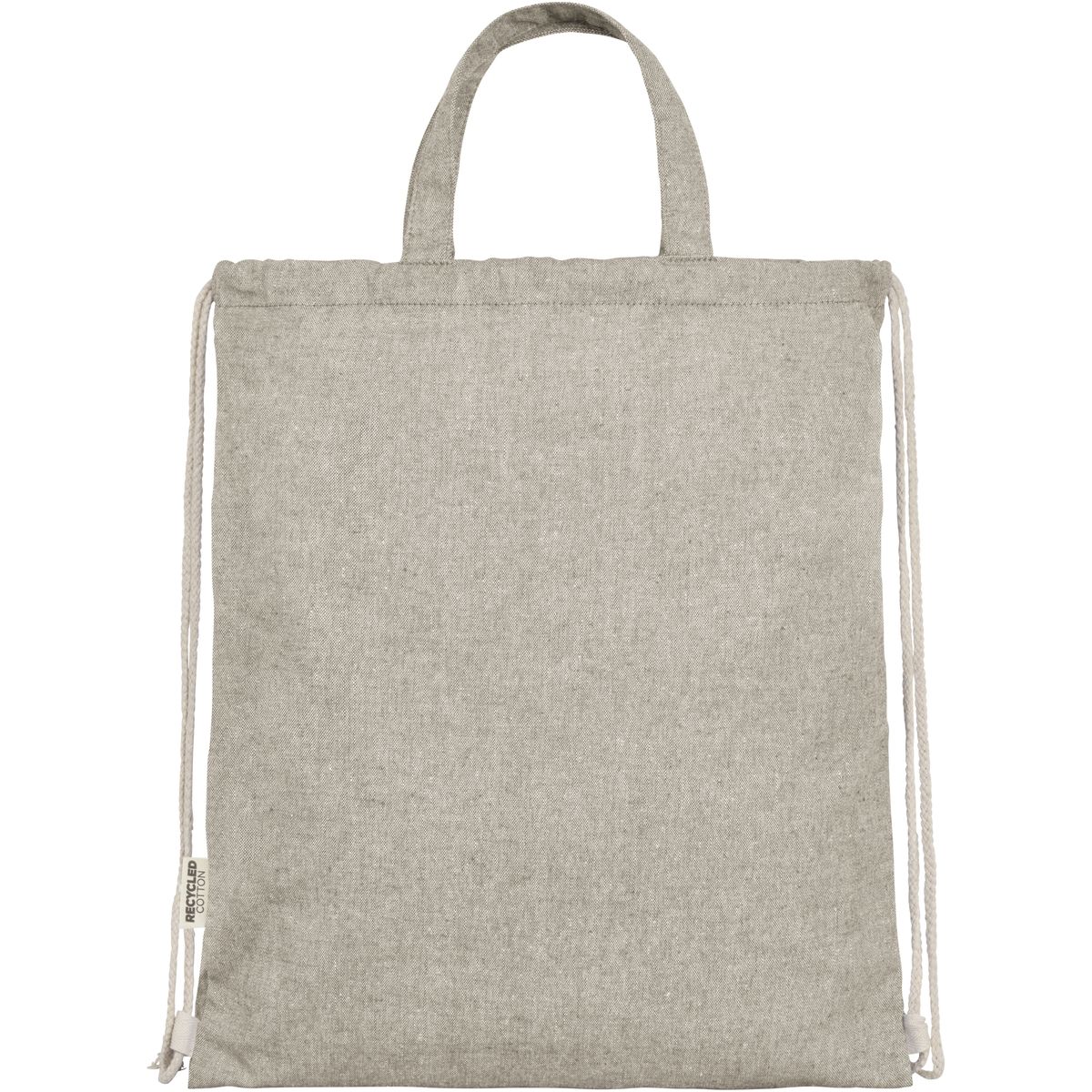 Sacche con coulisse riciclate, 150 g/m²