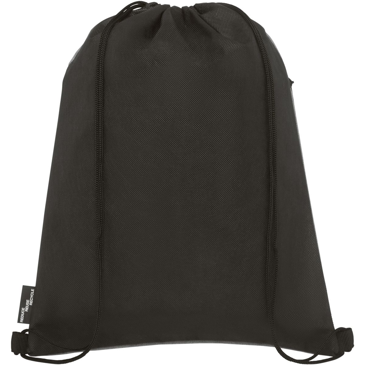 Sacche con coulisse riciclate con tasca a zip, 5 litri