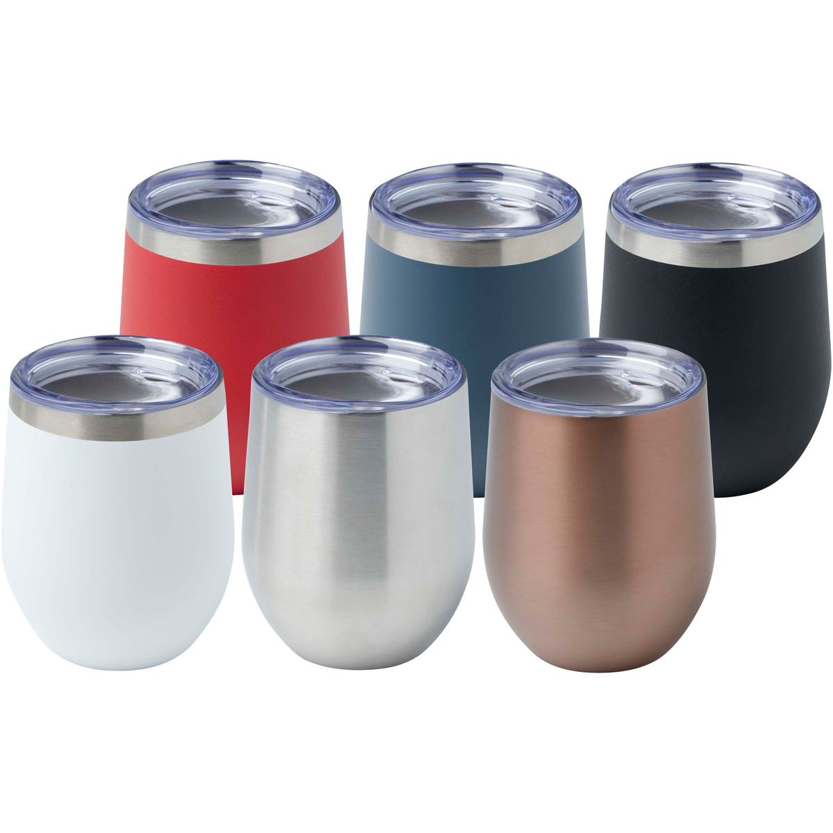 Tazze termiche in acciaio inox riciclato da 350 ml con isolamento sottovuoto in rame