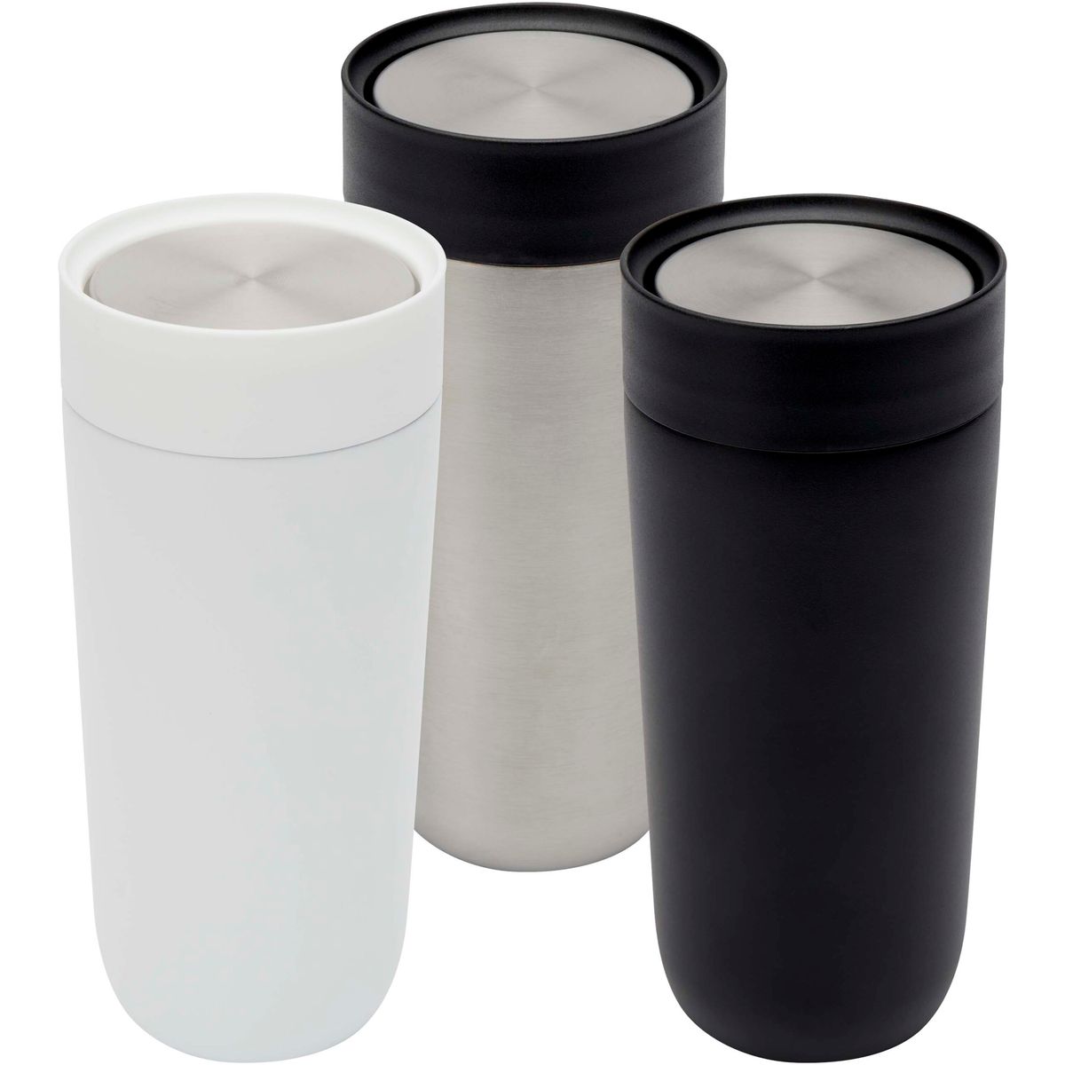Tazze termiche in acciaio inox riciclato con strato interno in ceramica