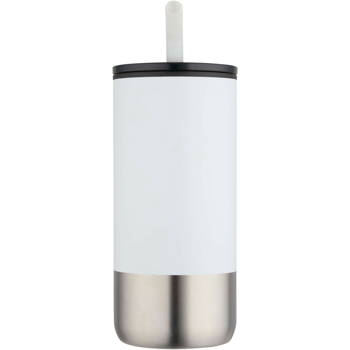 Tazze termiche in acciaio inox riciclato con cannuccia in acciaio inox