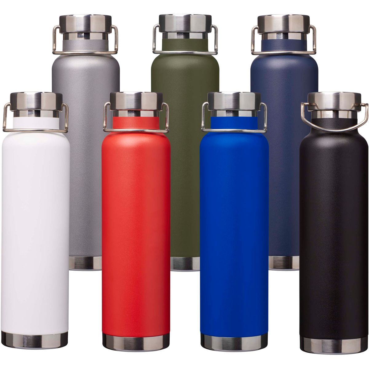 Borracce in acciaio inox riciclato da 650 ml con isolamento sottovuoto in rame