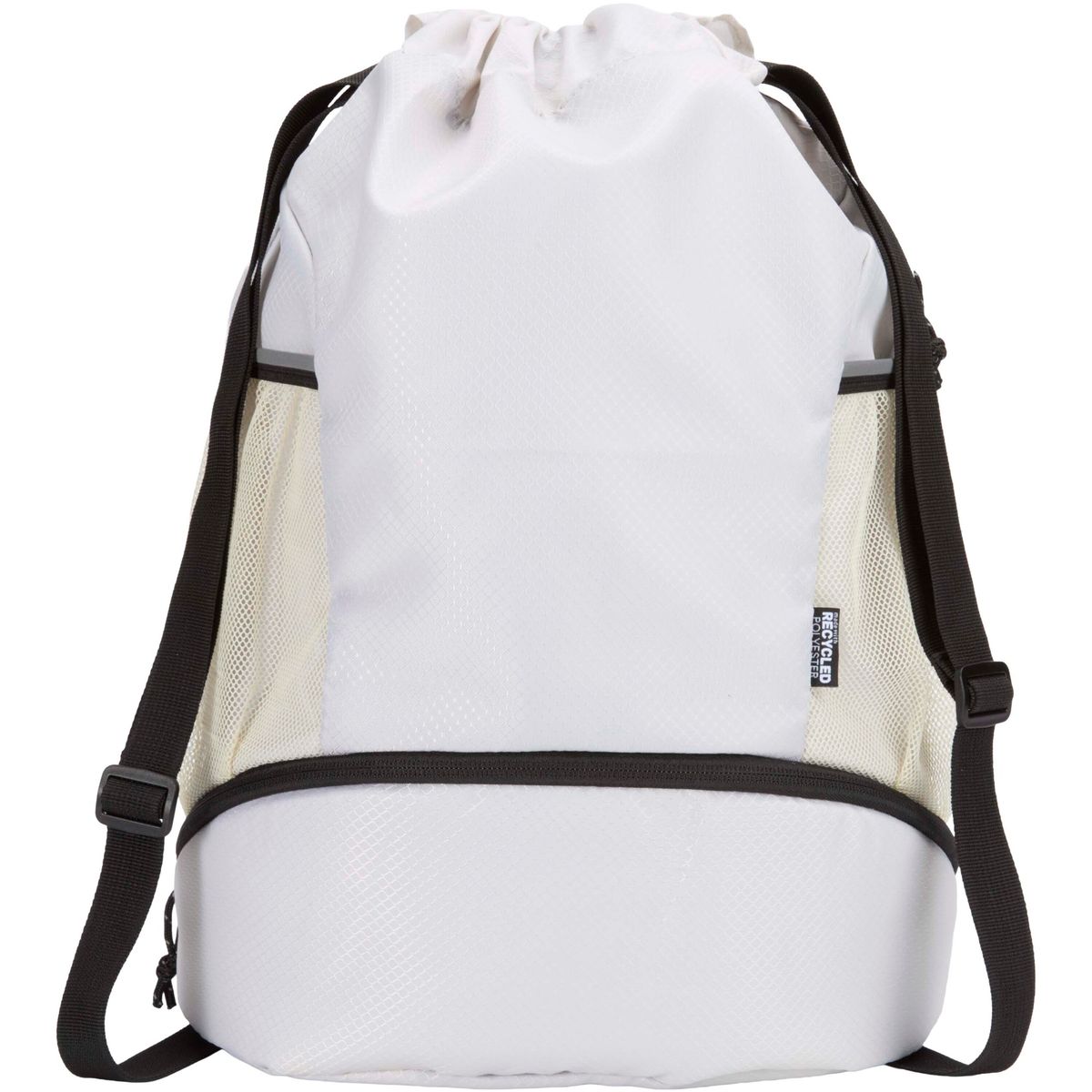 Borse sportive riciclate con coulisse e scomparto inferiore, 18 litri
