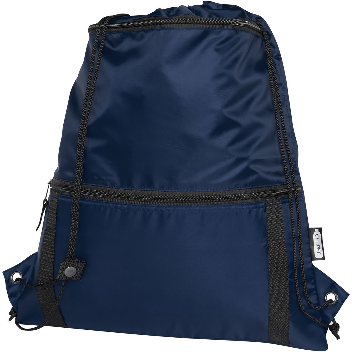 Sacche con coulisse riciclate con scomparto inferiore isolato