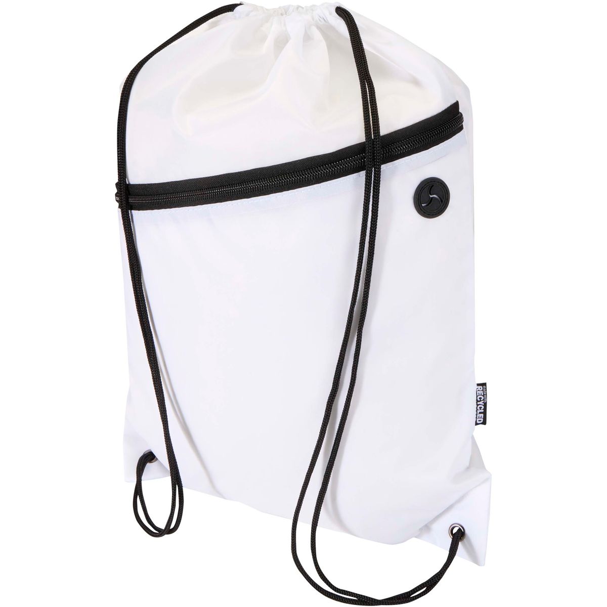 Sacche con coulisse riciclate con passacavo, 5 litri