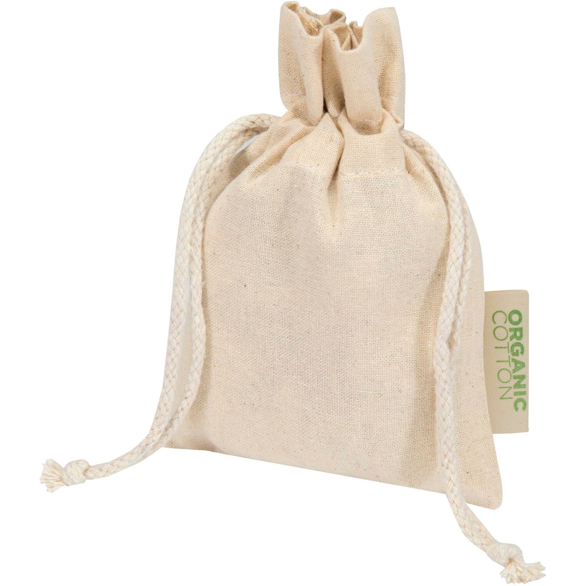 Sacchetti regalo con coulisse in cotone biologico, 15 x 10 cm