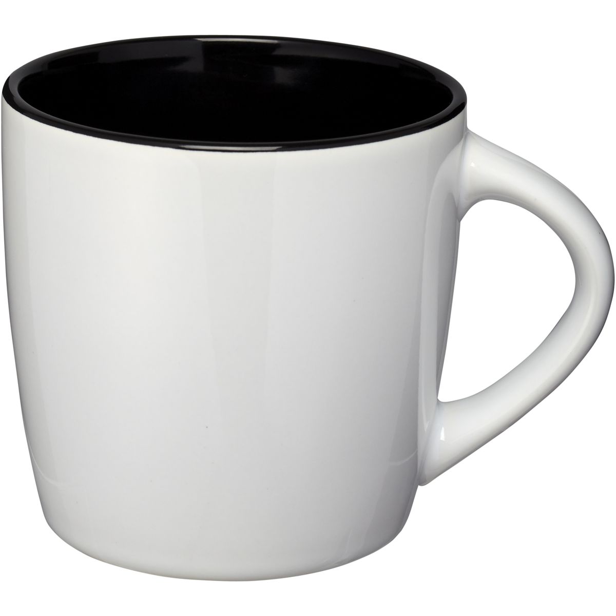 Tazze in ceramica lucide da 340 ml con interno colorato