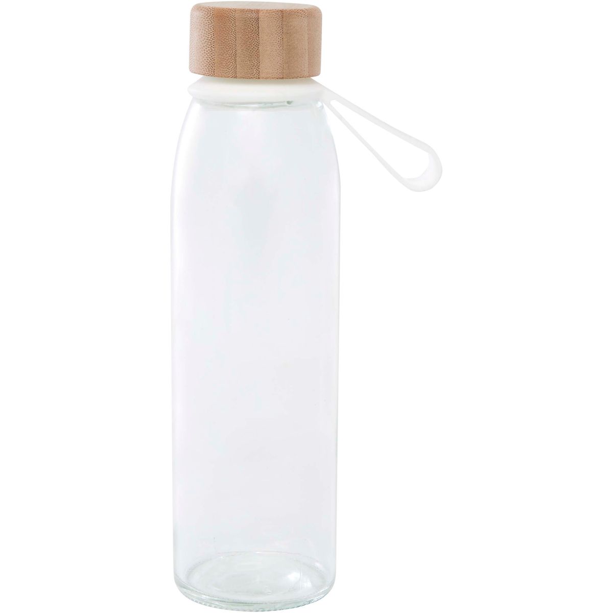 Borracce in vetro da 500 ml con impugnatura in silicone e coperchio in bambù
