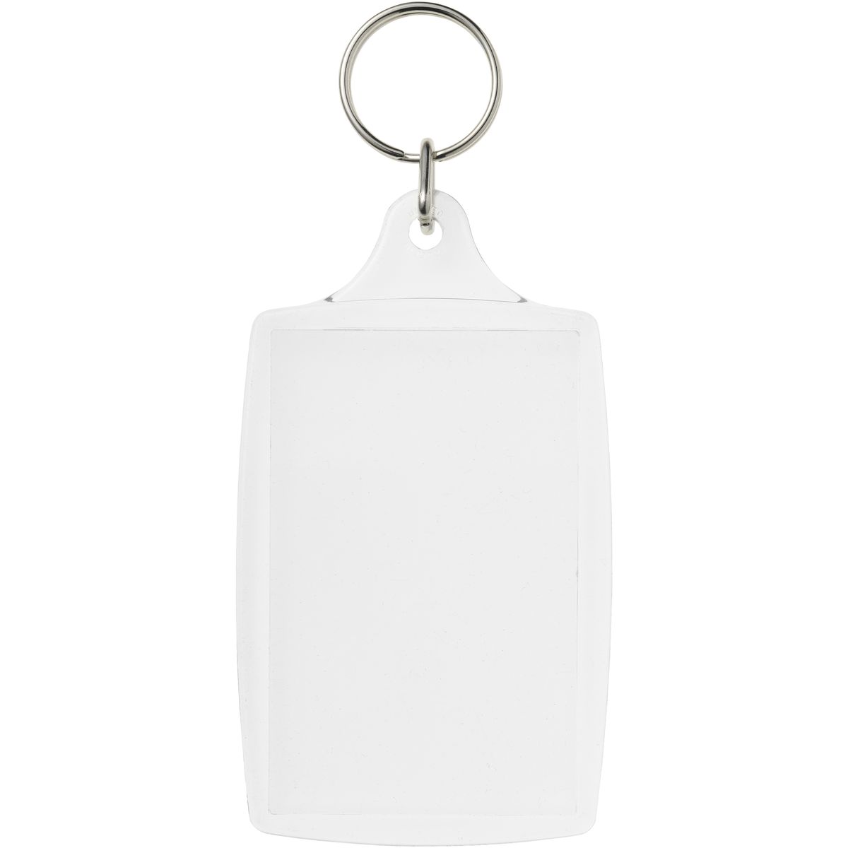 Portachiavi trasparenti grandi con inserto da 7 x 4,5 cm