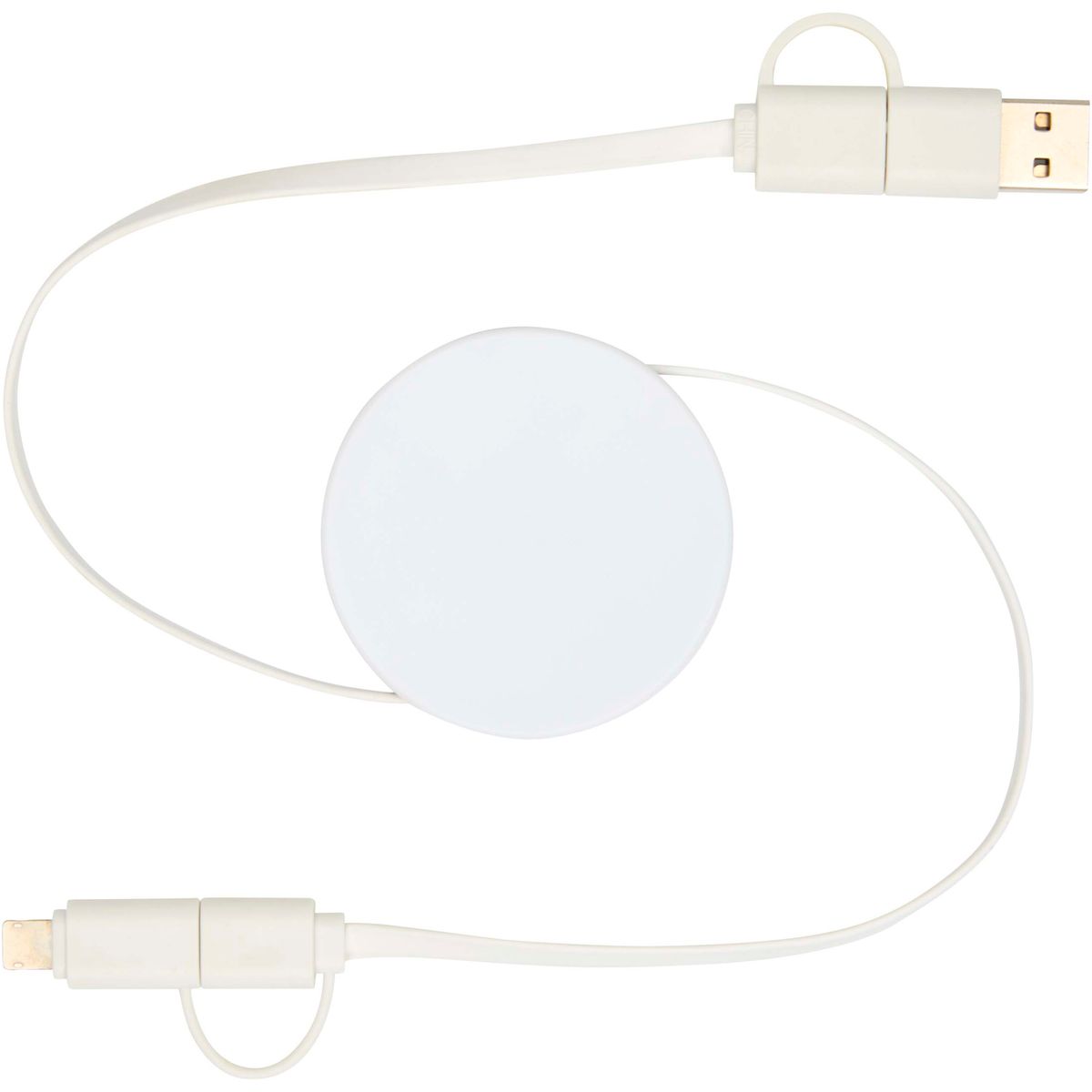 Cavi di ricarica rapida 5 in 1 retrattili riciclati da 90 cm, 40 W
