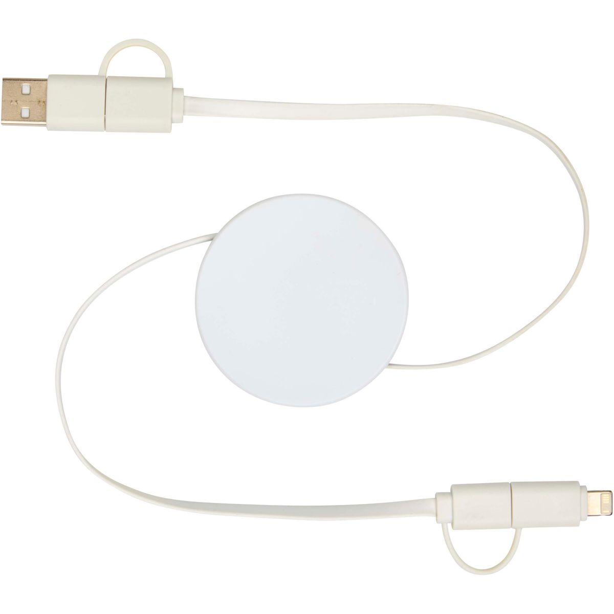 Cavi di ricarica rapida 5 in 1 retrattili riciclati da 90 cm, 40 W