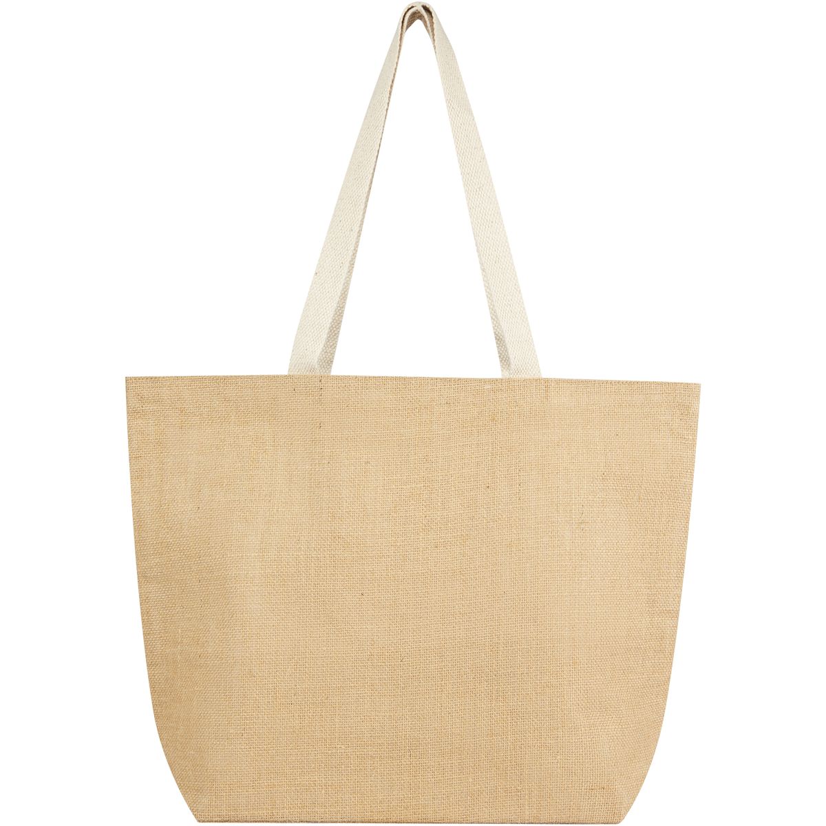 Shopper in juta con fondo largo, 300 g/m², 12 litri