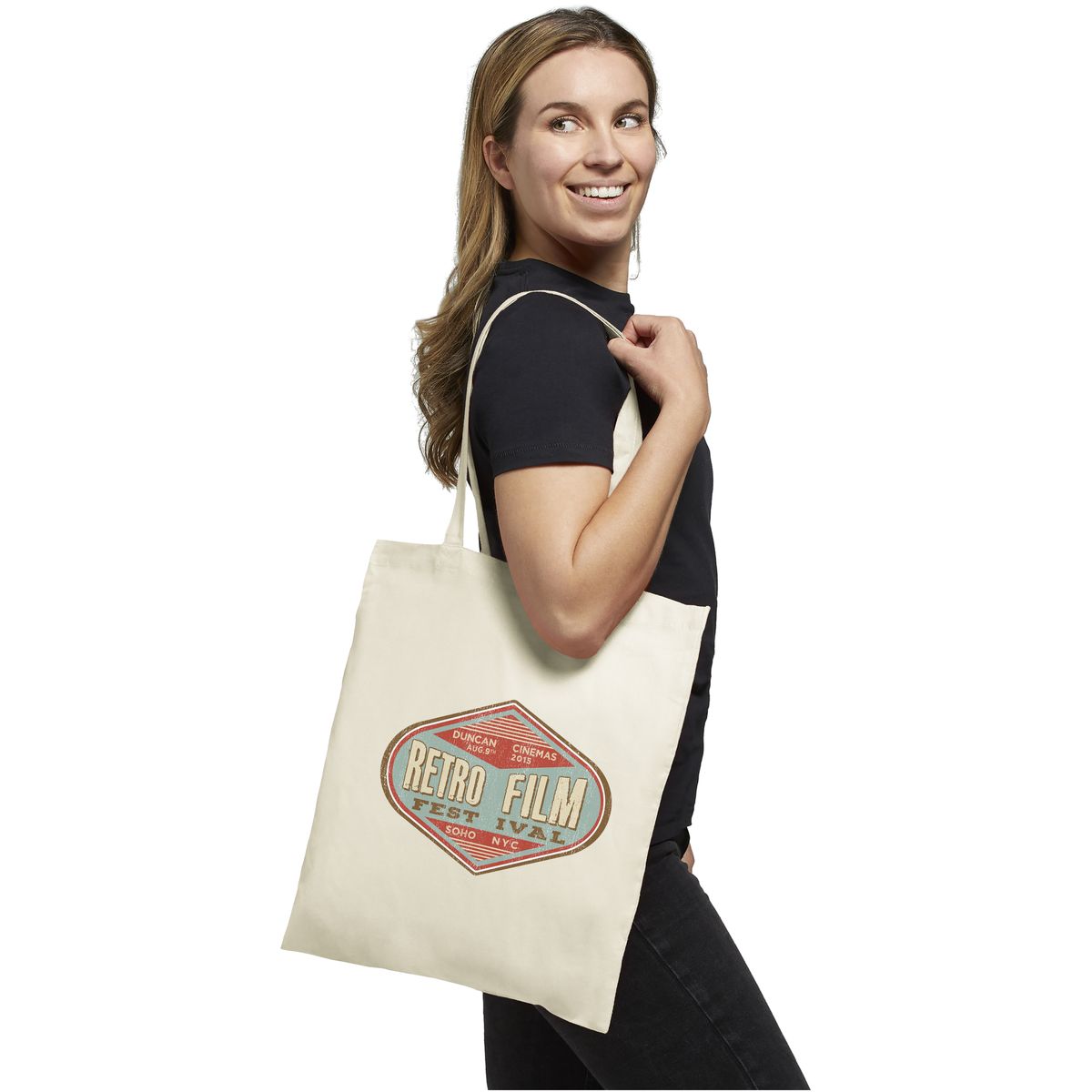 Shopper in cotone 100 g/m², 7 litri